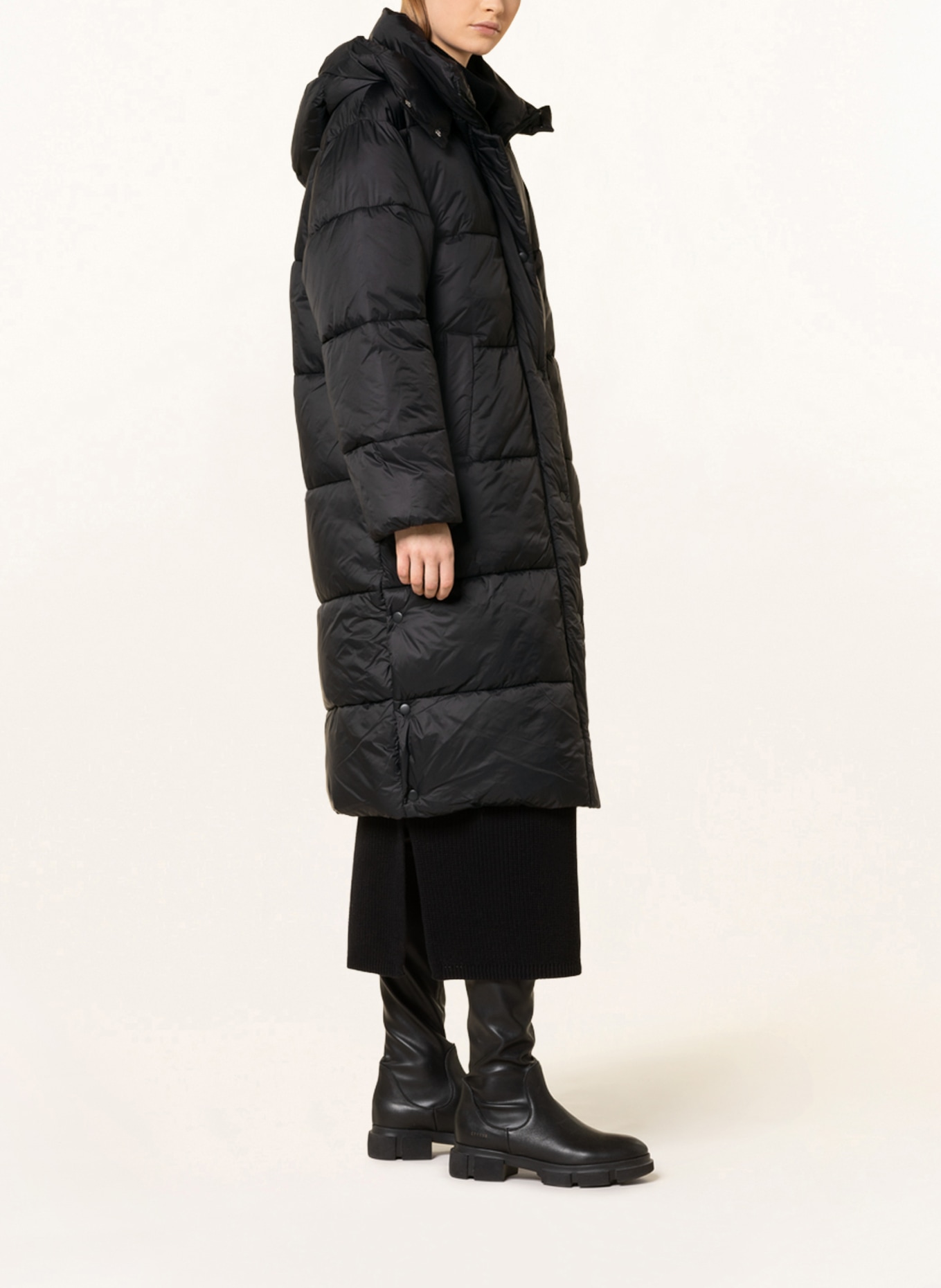 gina tricot Quilted coat VIV, Color: BLACK (Image 4)