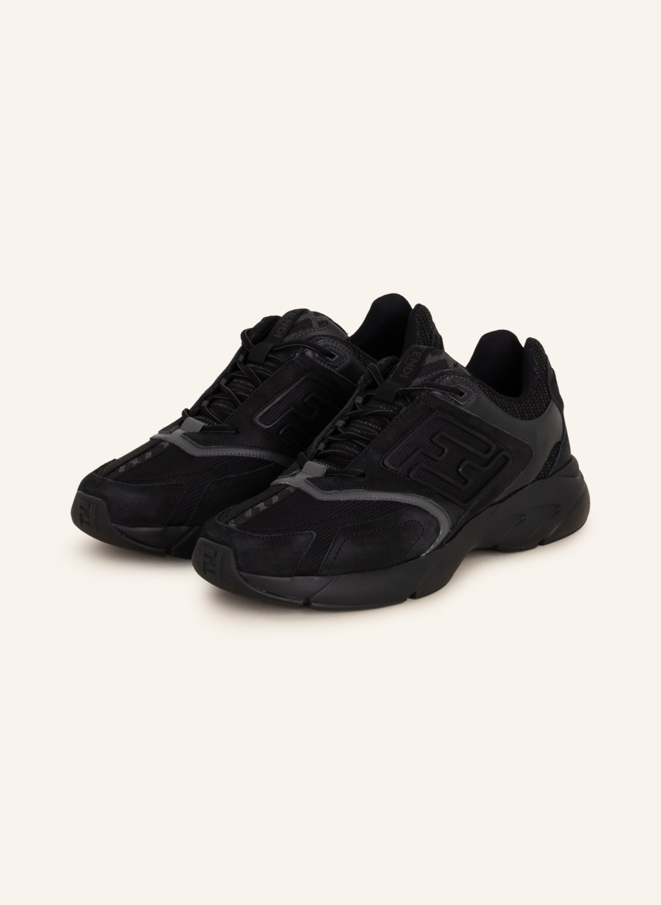 FENDI Sneakers FASTER, Color: BLACK (Image 1)