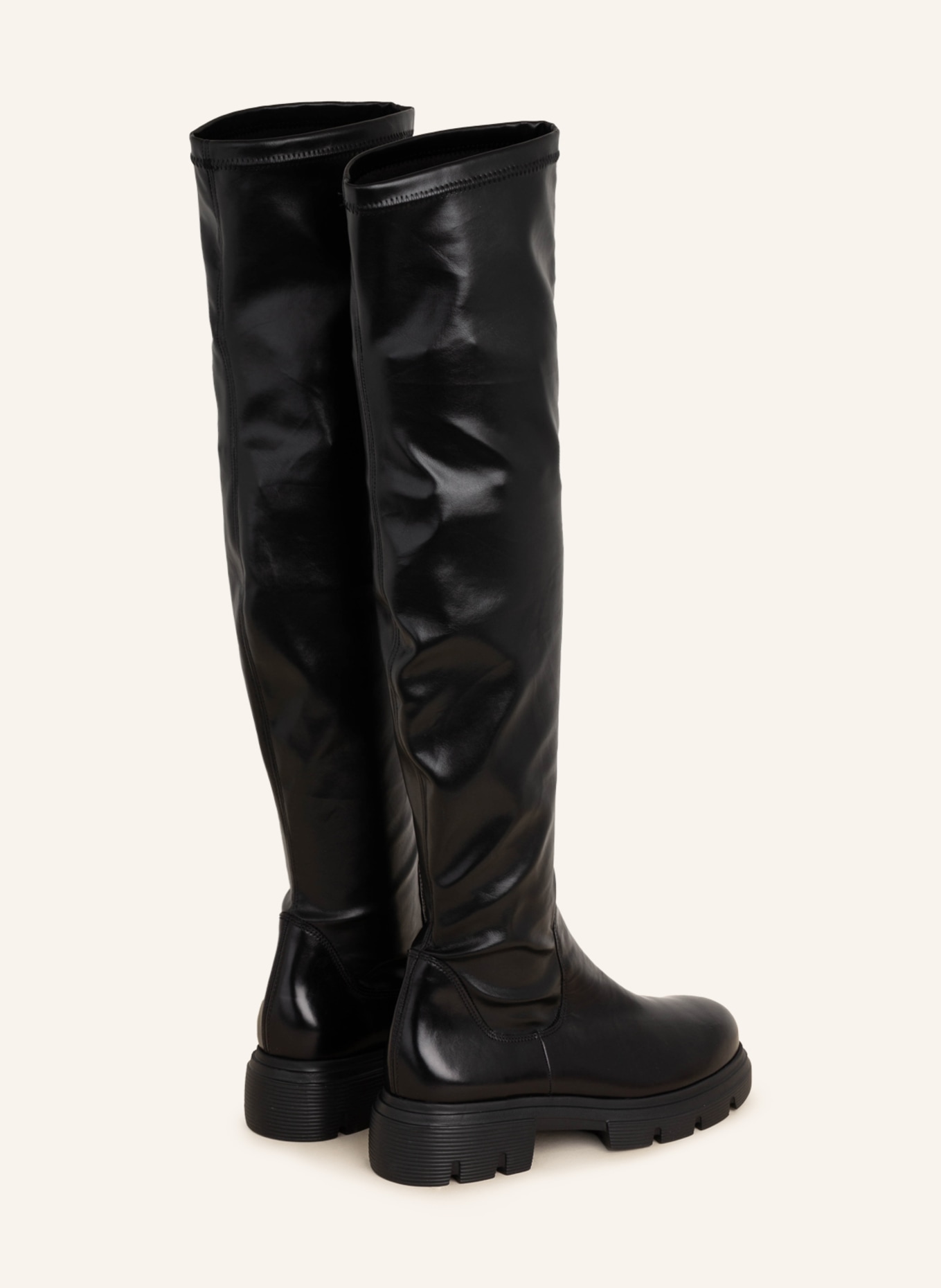 paul green Over the knee boots, Color: BLACK (Image 2)