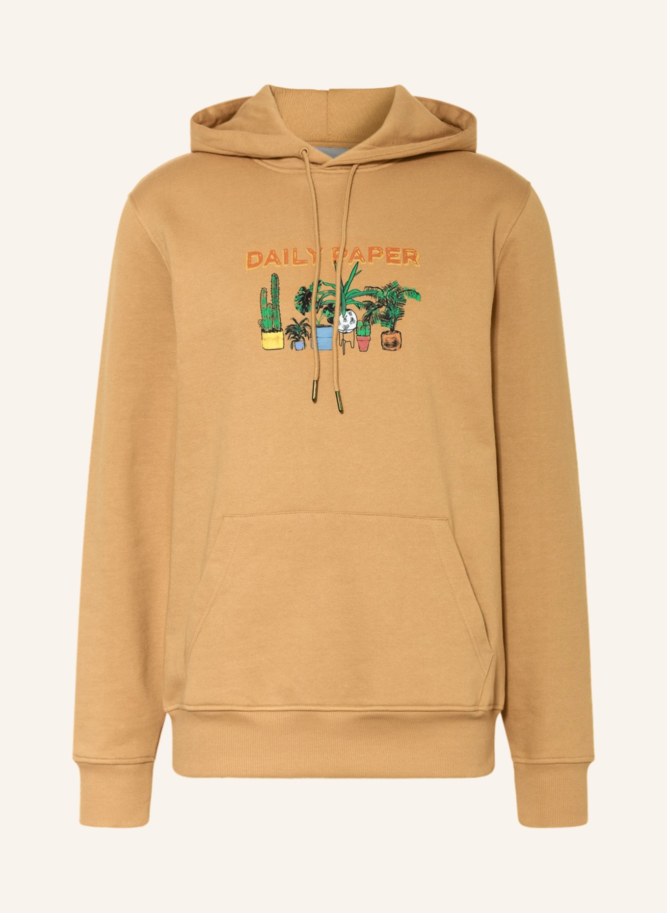 DAILY PAPER Oversized hoodie HOLMAN in beige