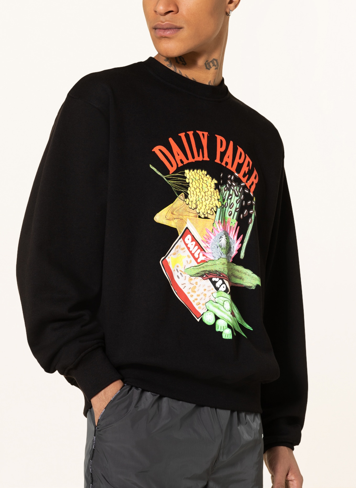 DAILY PAPER Sweatshirt HOJI in black