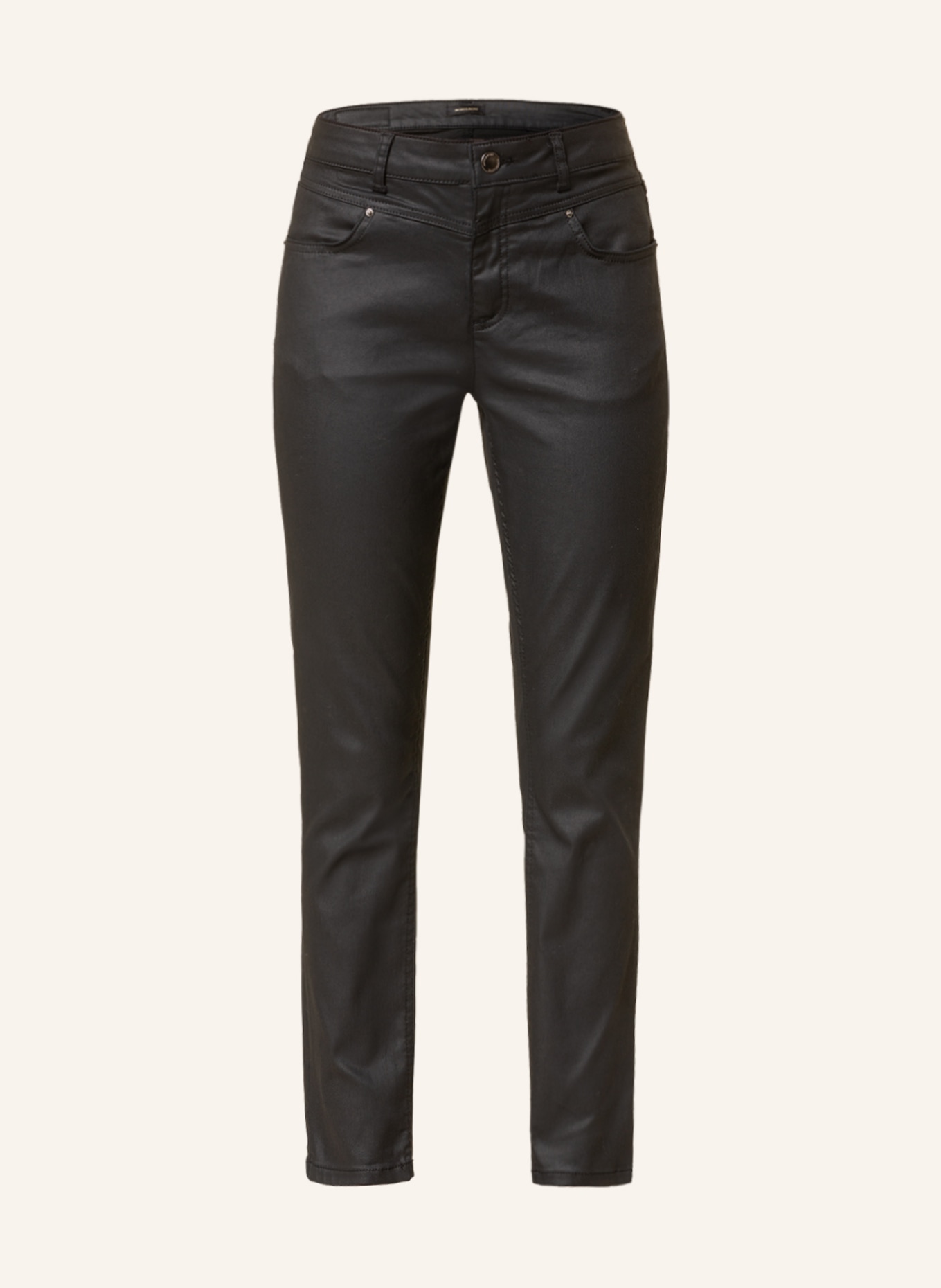 MORE & MORE Coated jeans, Color: 0790 BLACK (Image 1)