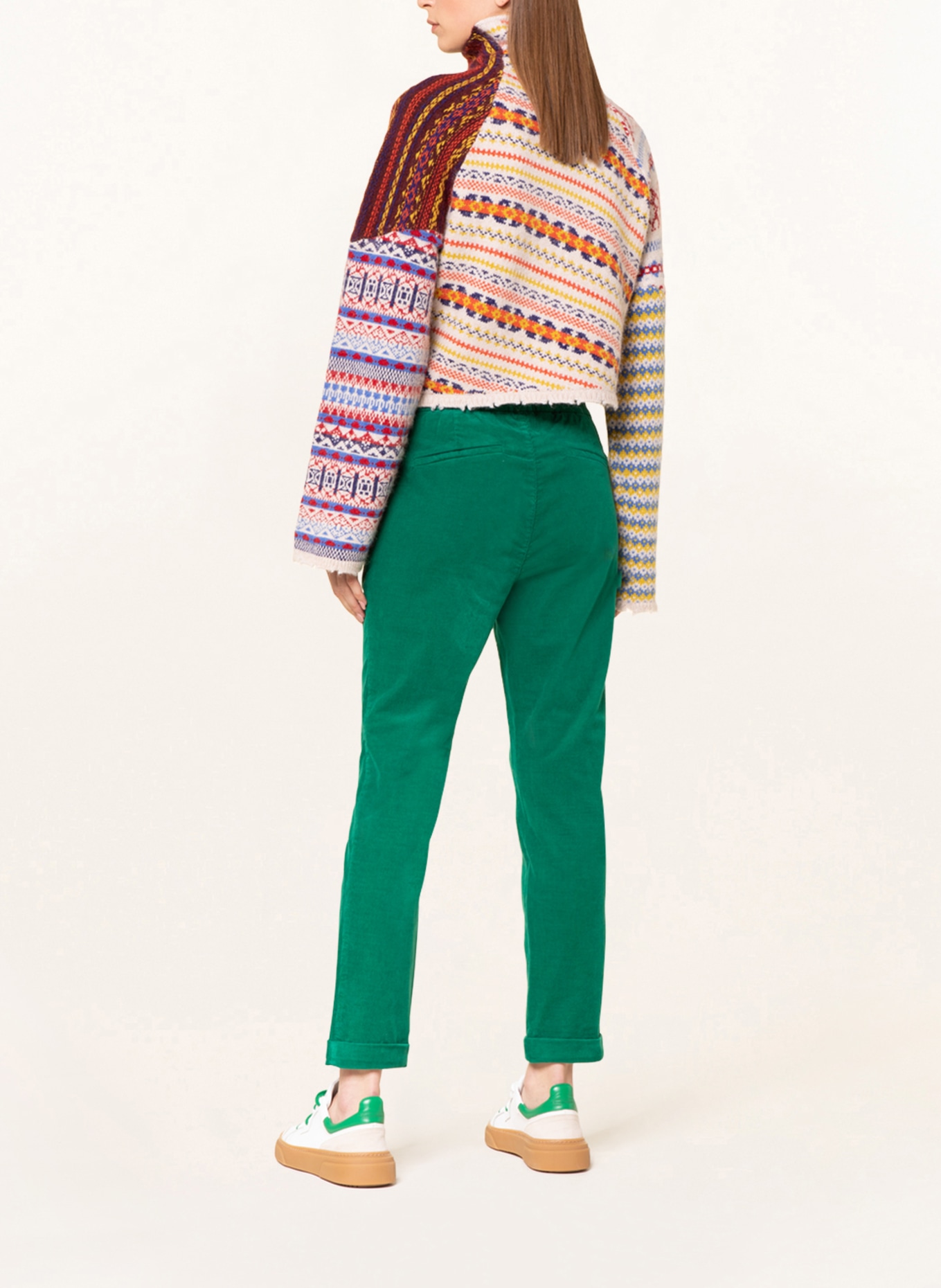 MAC DAYDREAM Spodnie sztruksowe BEAUTY, Kolor: ZIELONY (Obrazek 3)