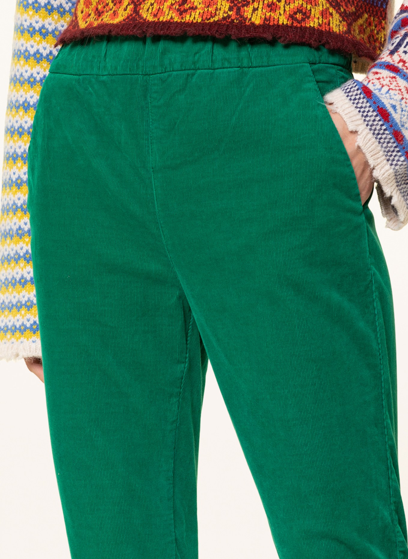 MAC DAYDREAM Manšestrové kalhoty BEAUTY, Barva: ZELENÁ (Obrázek 5)