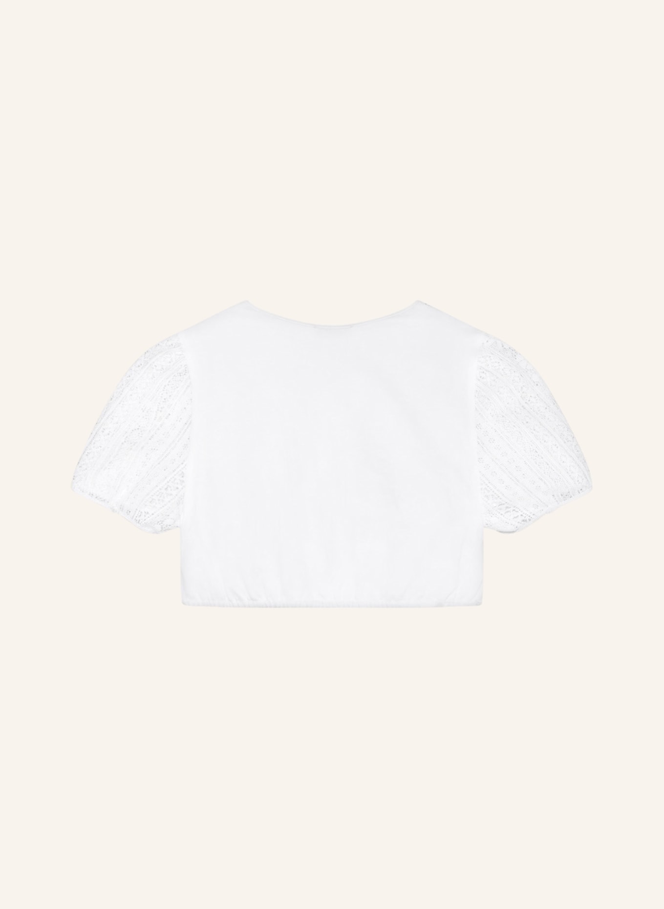Gottseidank Dirndl blouse ELLA made of lace, Color: WHITE (Image 2)