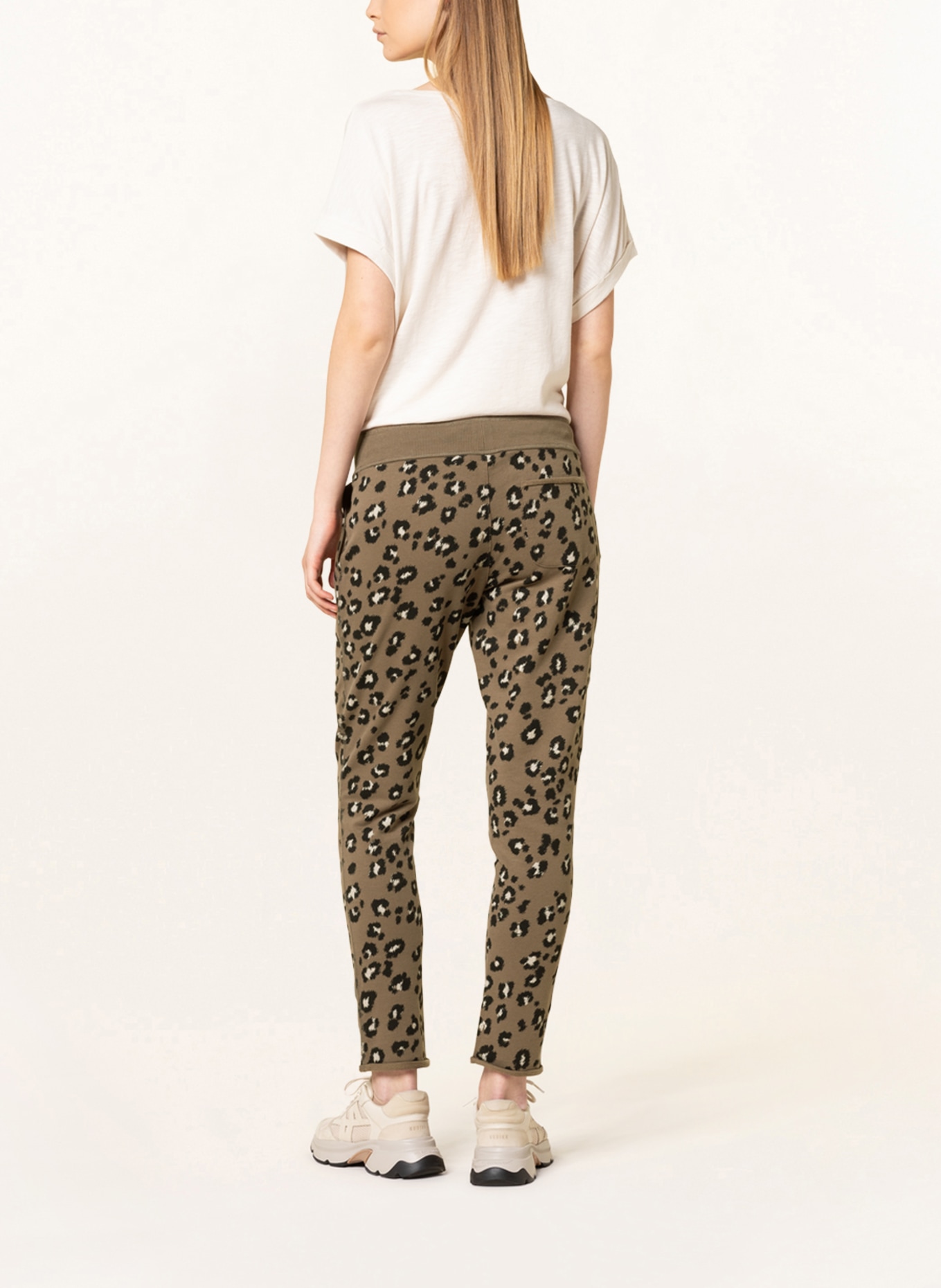 Juvia Sweatpants, Color: OLIVE/ BLACK/ WHITE (Image 3)