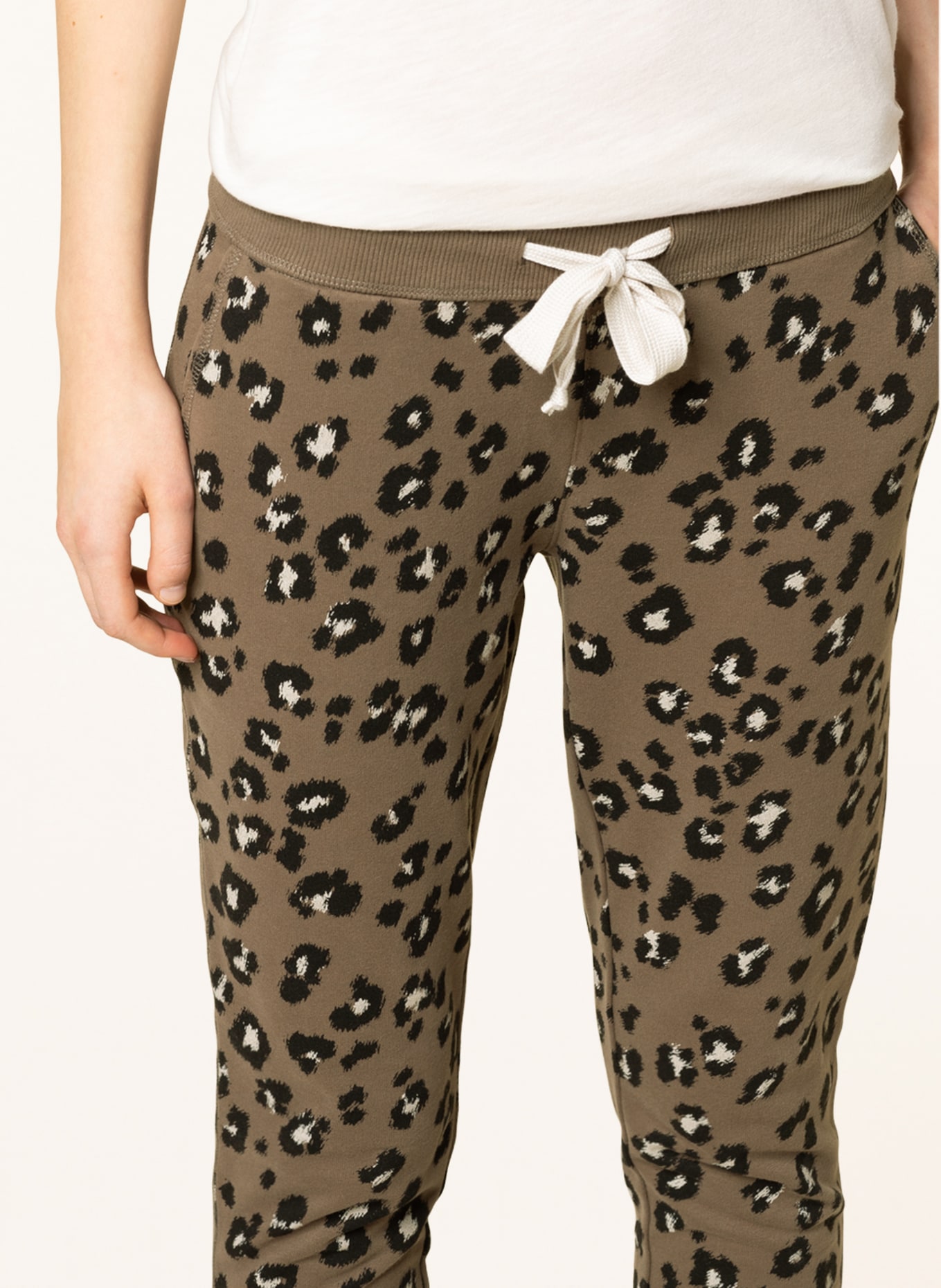 Juvia Sweatpants, Color: OLIVE/ BLACK/ WHITE (Image 5)