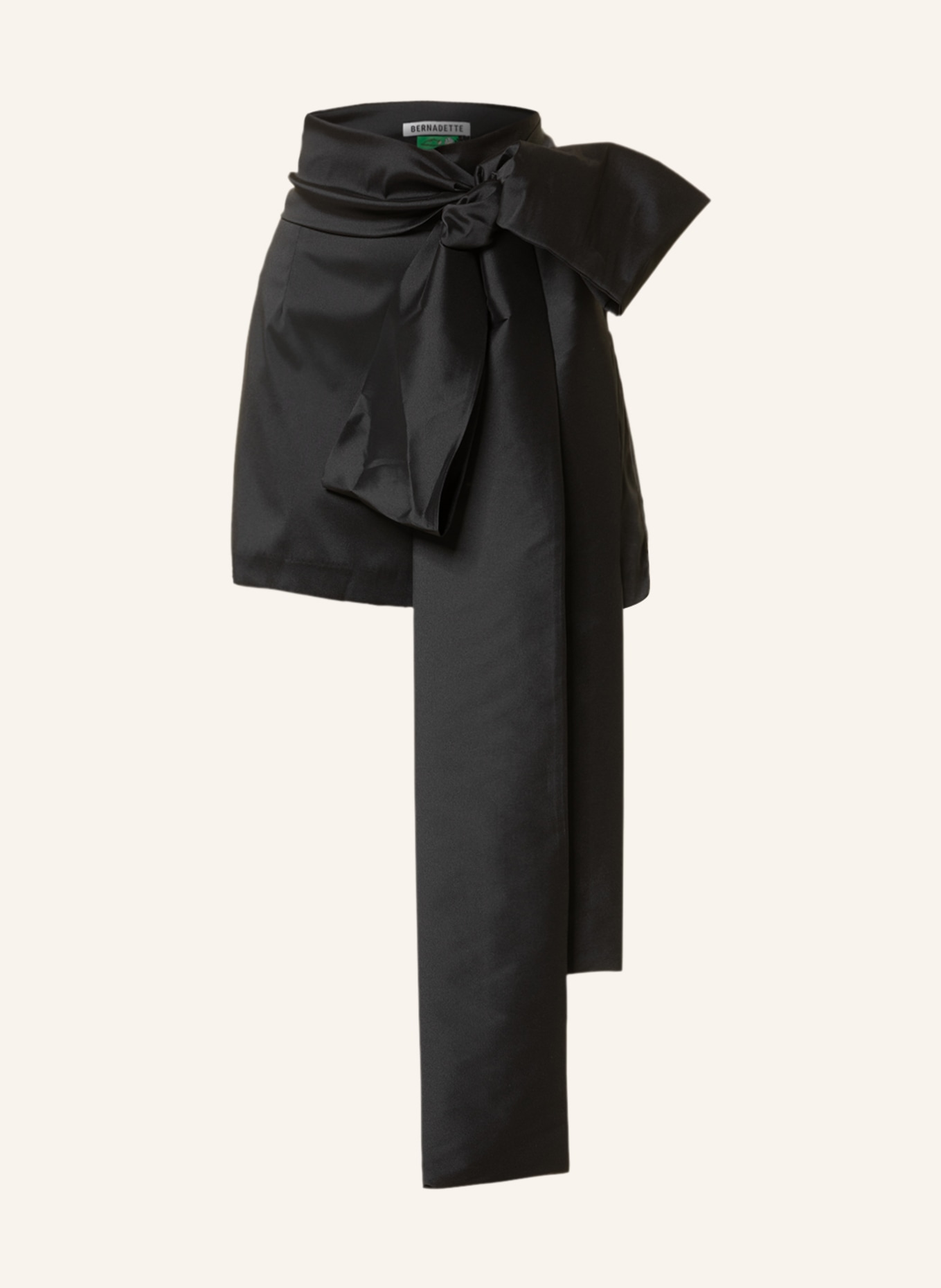 BERNADETTE Skirt BERNARD TAFFETA, Color: BLACK (Image 1)