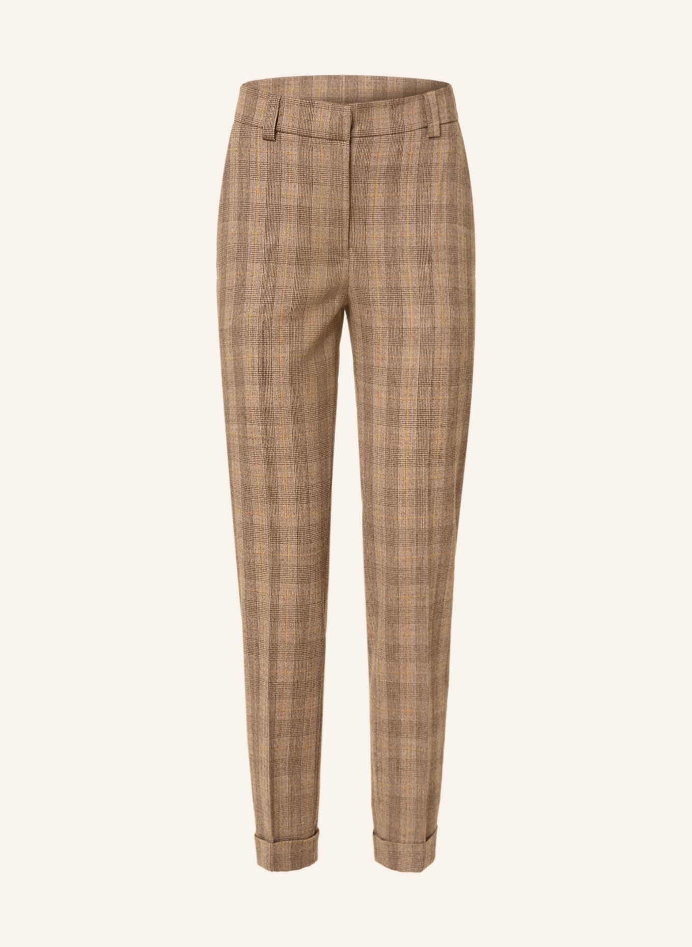 ANTONELLI firenze Trousers SHARON, Color: CAMEL/ DARK BROWN/ DARK YELLOW (Image 1)