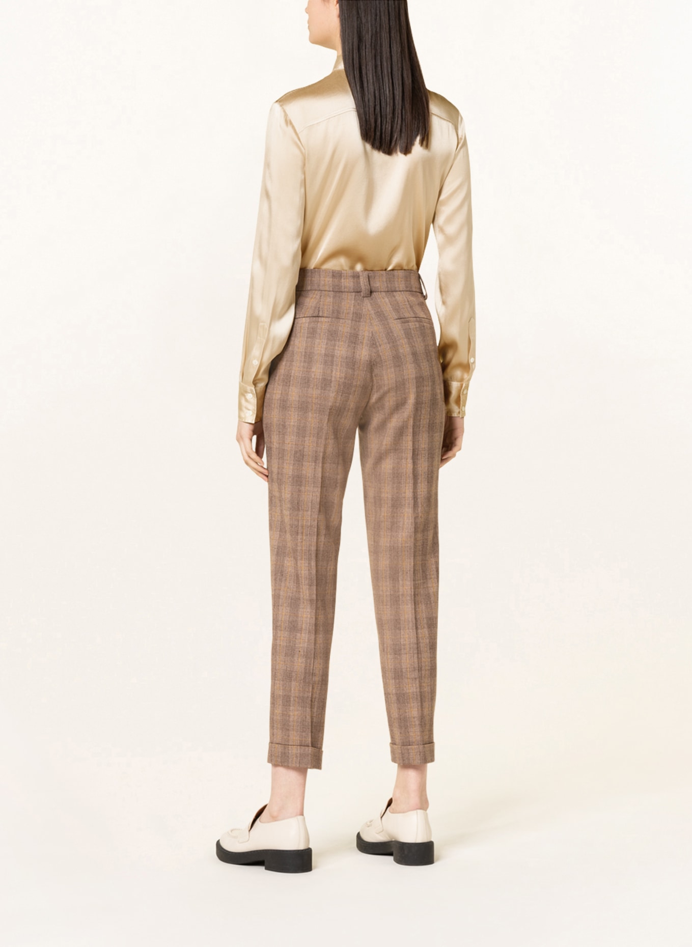 ANTONELLI firenze Trousers SHARON, Color: CAMEL/ DARK BROWN/ DARK YELLOW (Image 3)