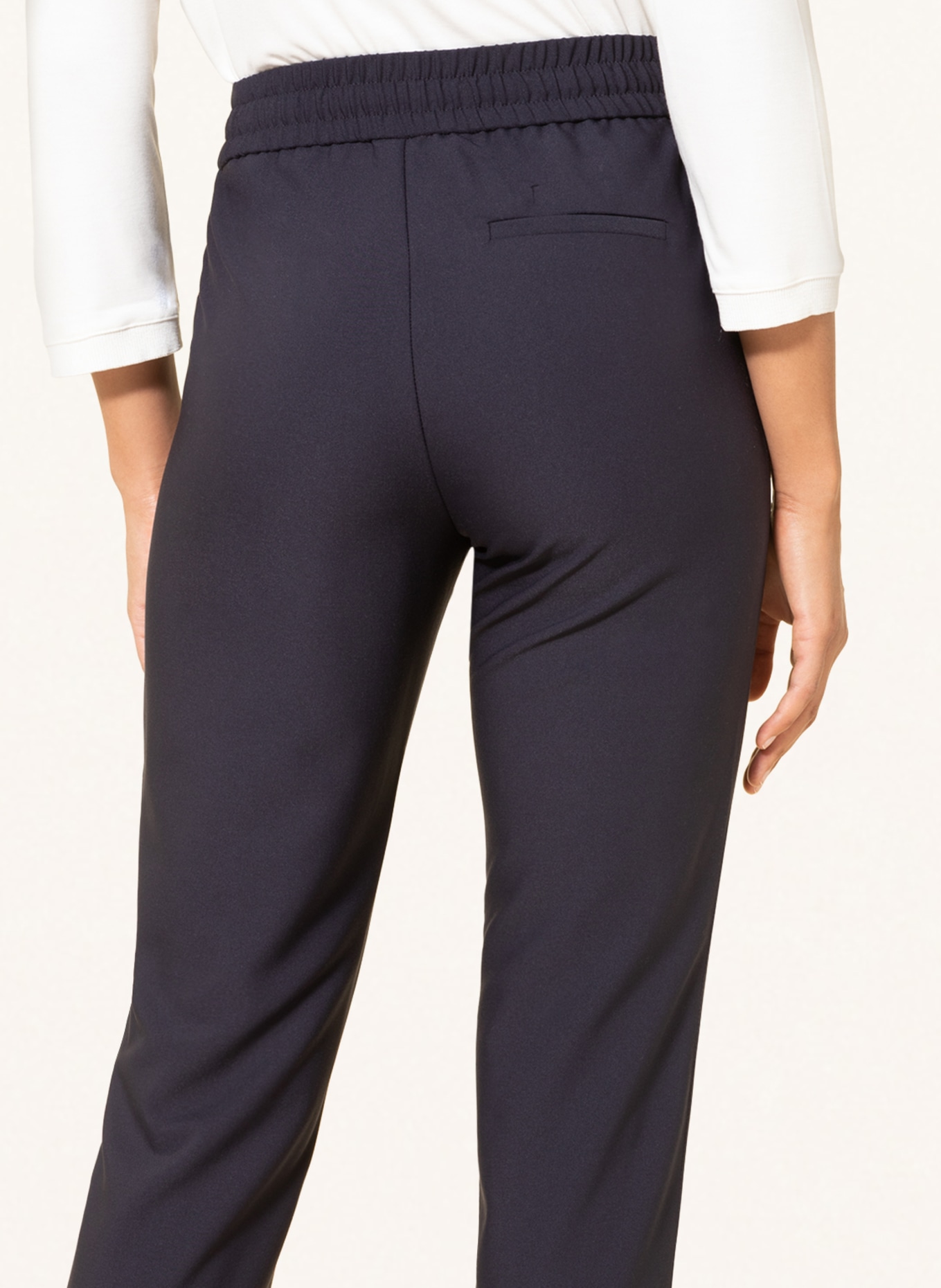 s.Oliver BLACK LABEL Spodnie 7/8 w stylu dresowym, Kolor: GRANATOWY (Obrazek 5)