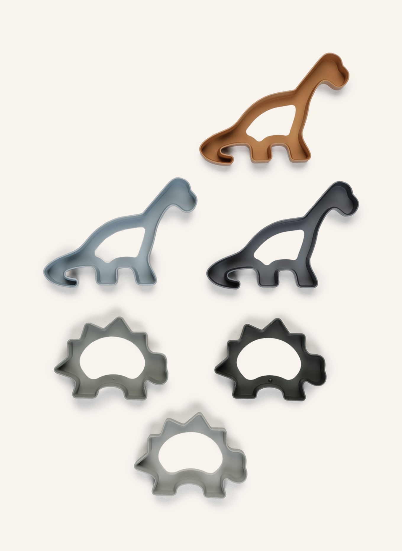 LIEWOOD 6er-Set Keksformen SVEND: DUNKELGRÜN / GRAU / BLAU