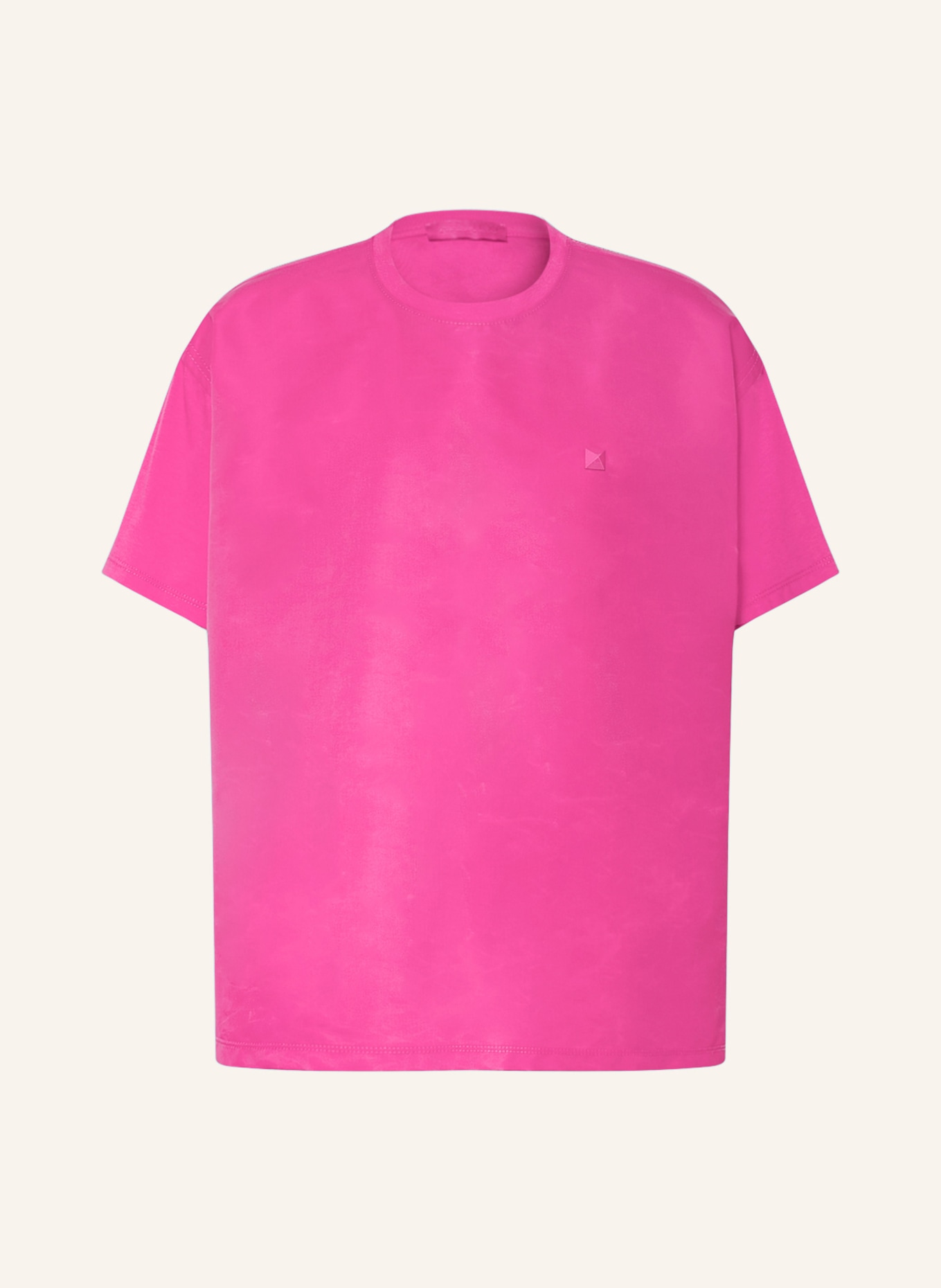 VALENTINO T-Shirt im Materialmix , Farbe: PINK (Bild 1)