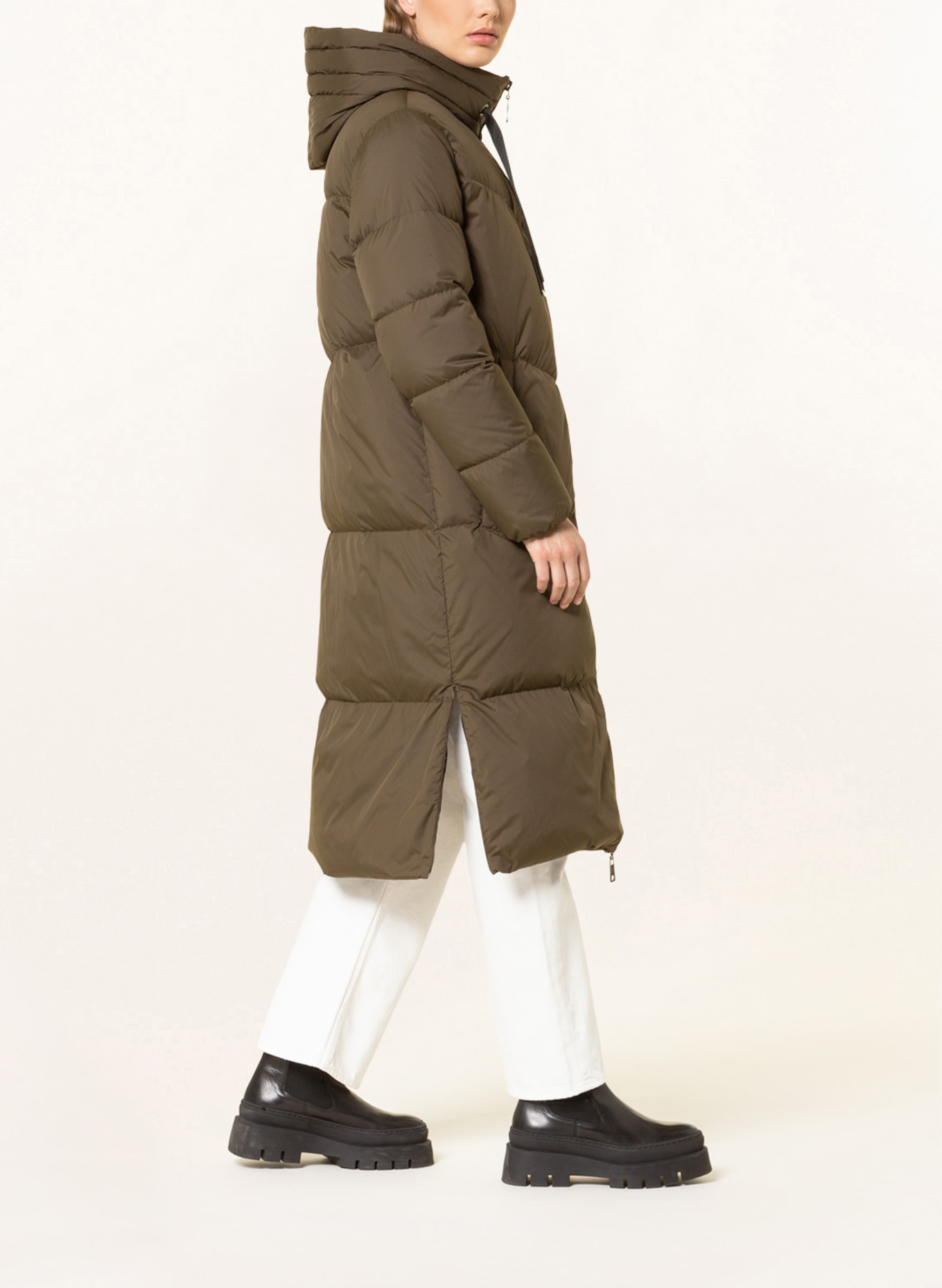 HEYER Lightweight down coat ABIGAIL, Color: OLIVE (Image 4)