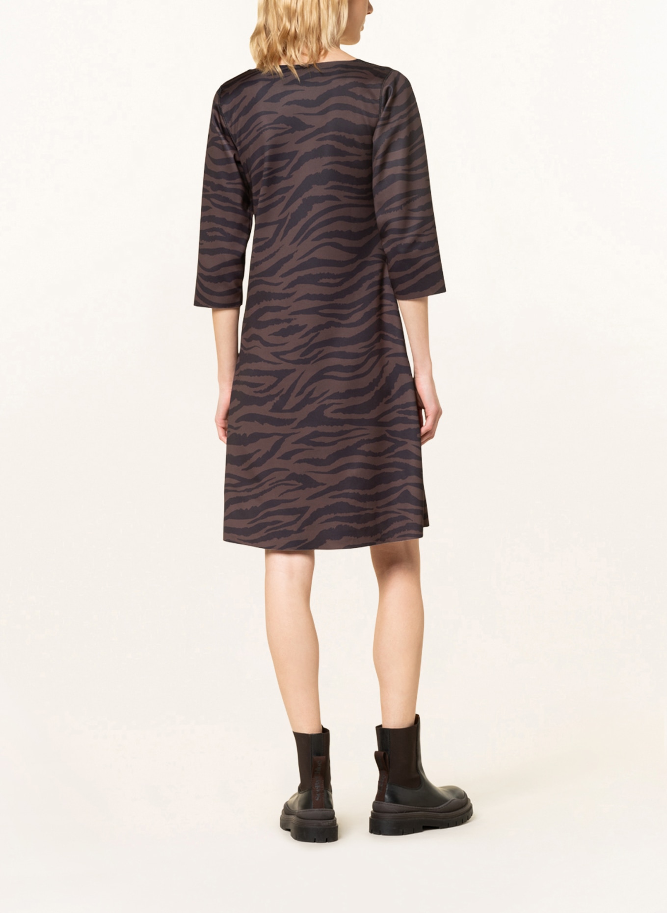 lilienfels Dress with 3/4 sleeves , Color: BROWN/ BLACK/ CAMEL (Image 3)