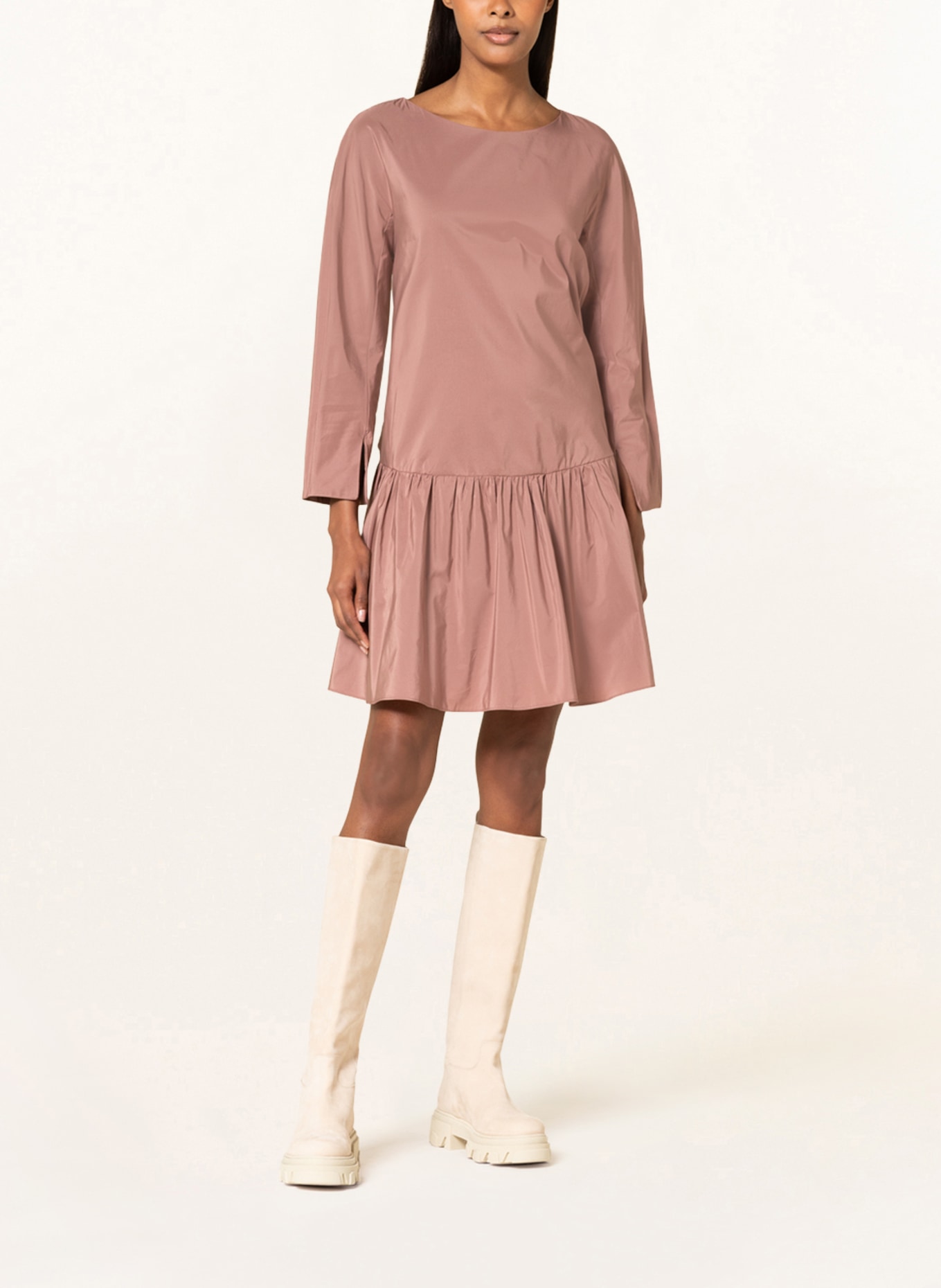 WEEKEND MaxMara Kleid SALVO mit Volants, Farbe: ALTROSA (Bild 2)