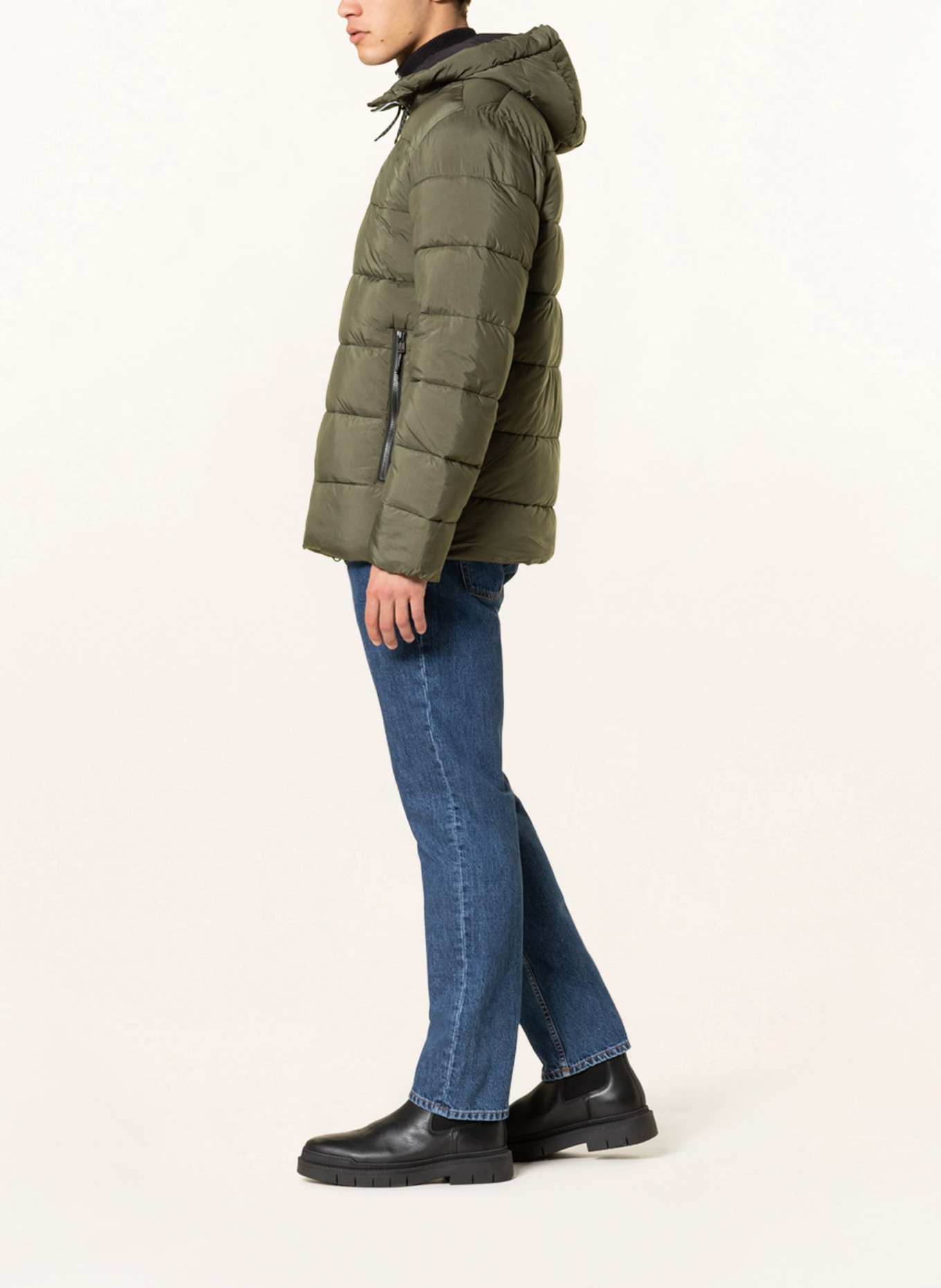 DIDRIKSONS Quilted jacket RABAR, Color: OLIVE (Image 4)