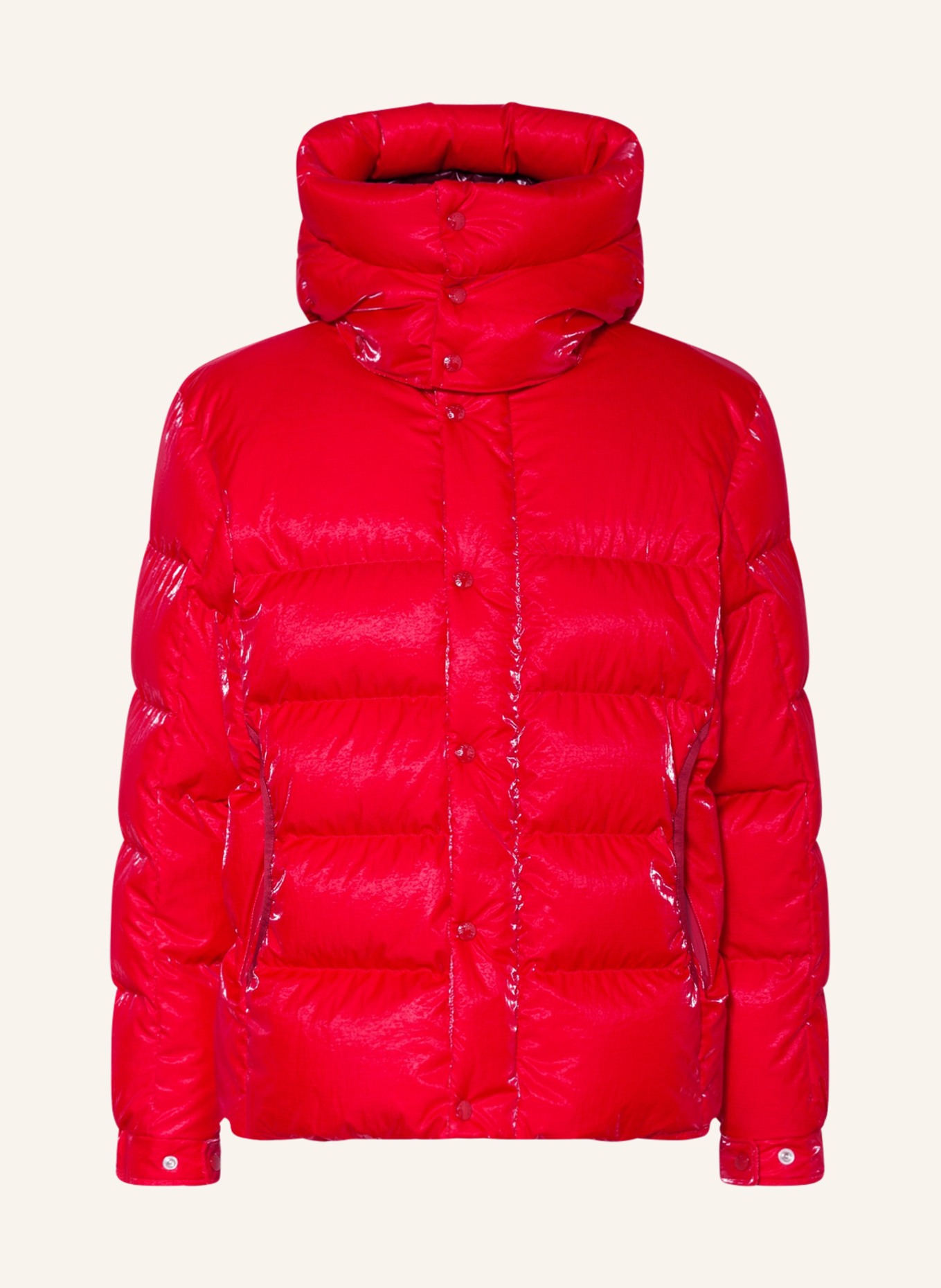 MONCLER Down jacket VERDON with detachable hood , Color: RED (Image 1)