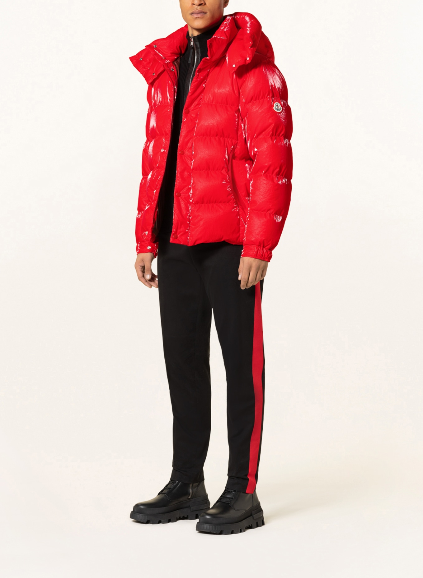 MONCLER Down jacket VERDON with detachable hood , Color: RED (Image 2)