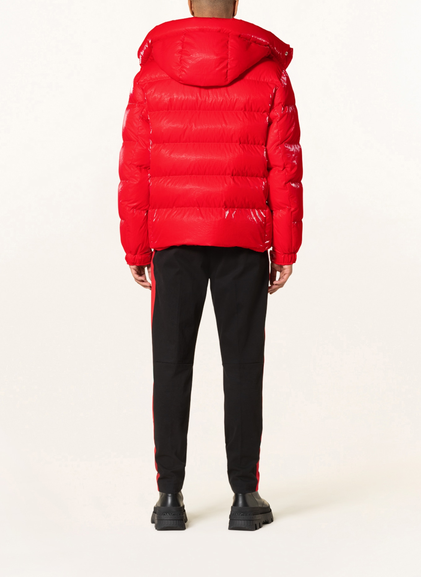 MONCLER Down jacket VERDON with detachable hood , Color: RED (Image 3)