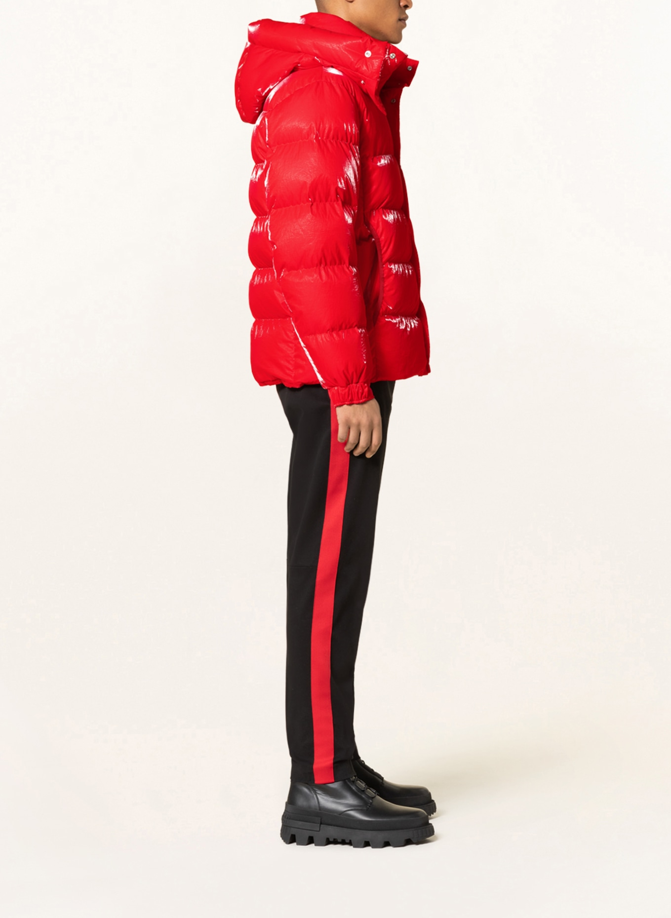 MONCLER Down jacket VERDON with detachable hood , Color: RED (Image 4)