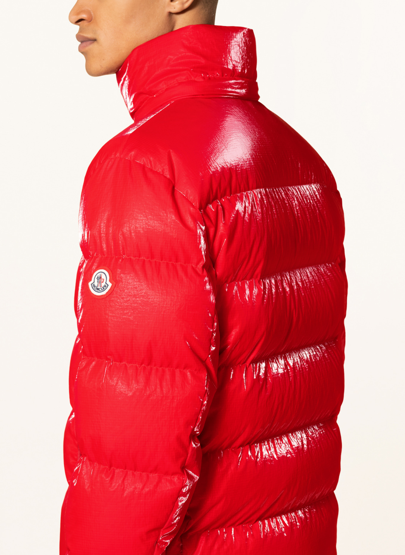 MONCLER Down jacket VERDON with detachable hood , Color: RED (Image 6)
