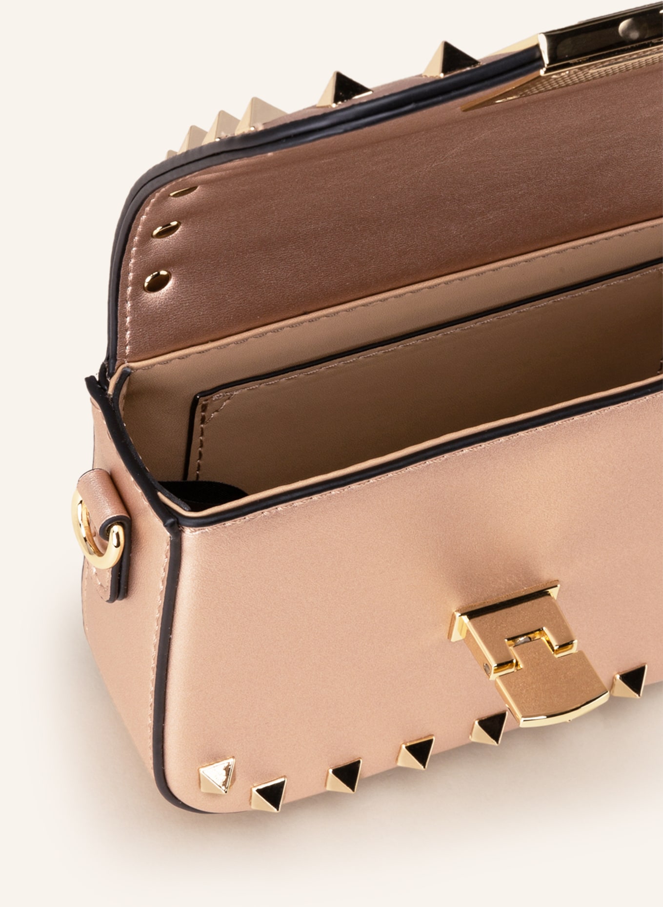 SEIDENFELT Umhängetasche YDBY mit Nieten: ROSÉ