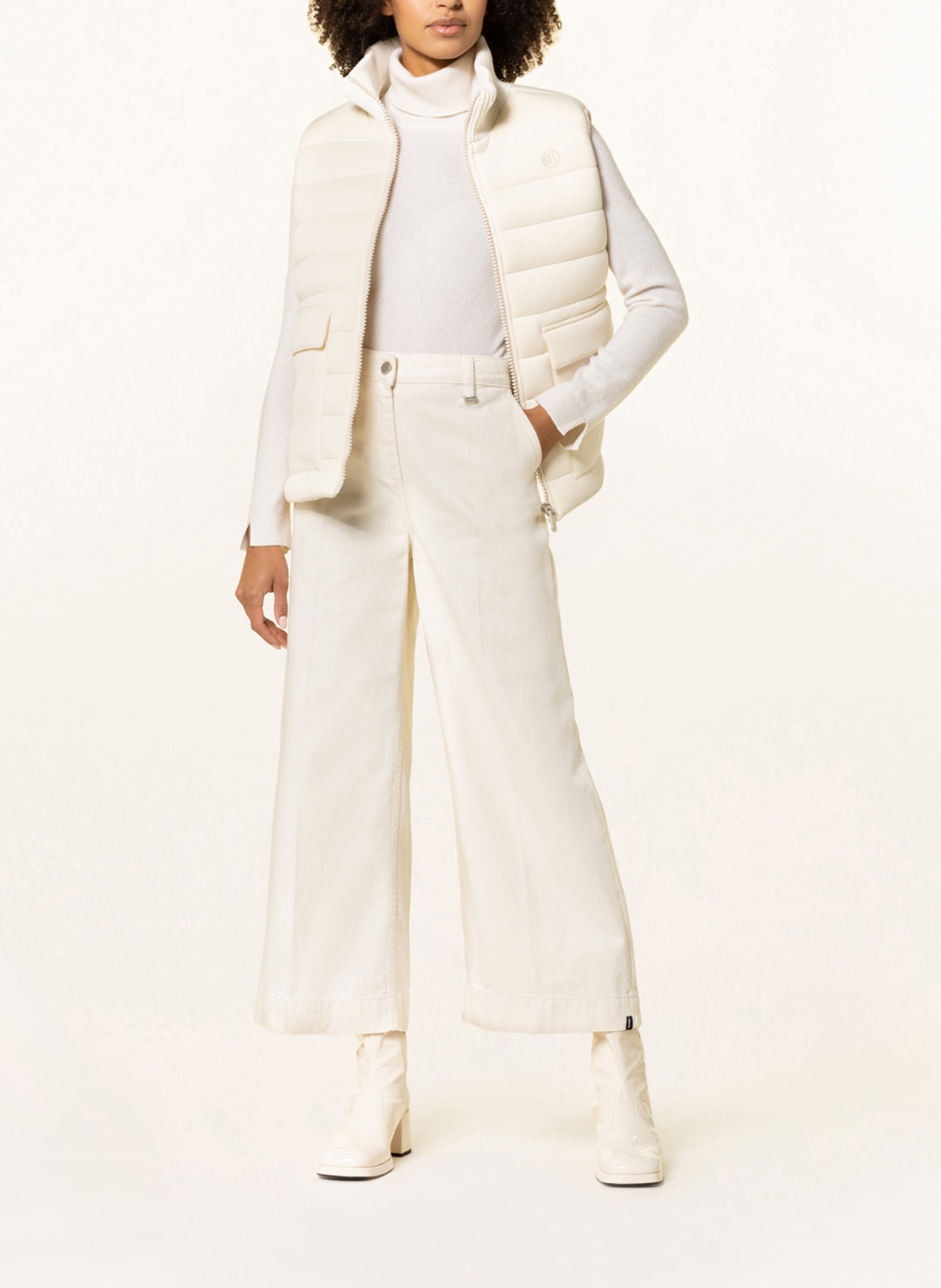 ELIAS RUMELIS Quilted vest, Color: CREAM (Image 2)