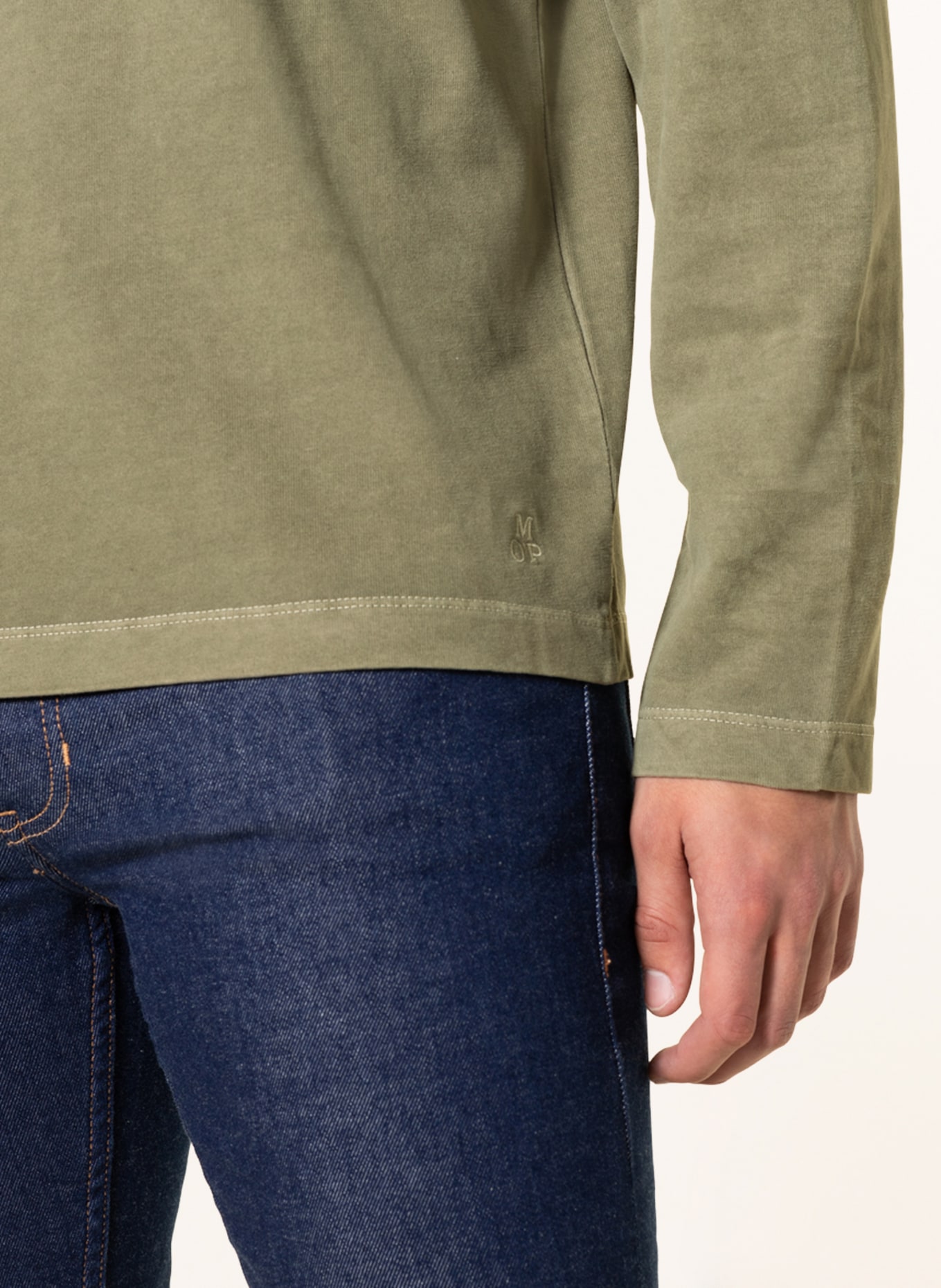 Marc O'Polo Longsleeve, Farbe: OLIV (Bild 4)