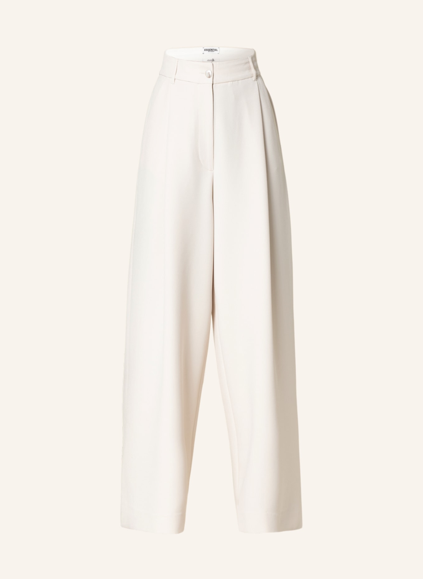 ESSENTIEL ANTWERP Wide leg trousers CHIARA in cream
