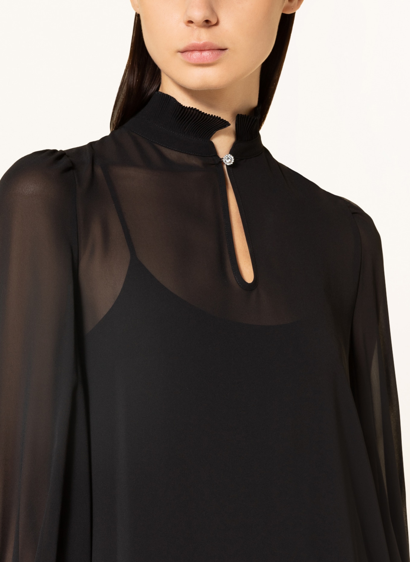 BOSS Dress DIJUNA with pleats, Color: BLACK (Image 4)