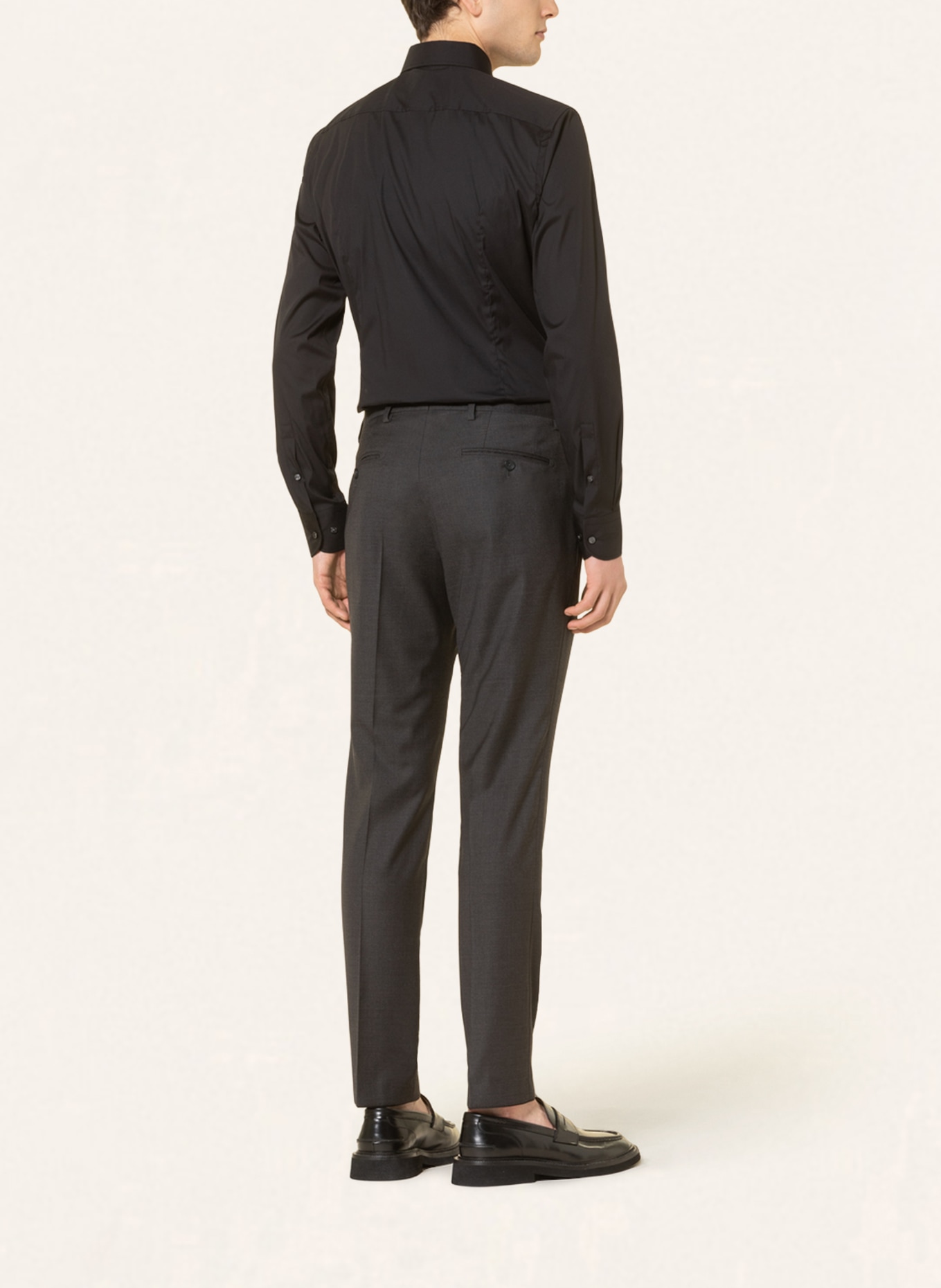 BOSS Jersey shirt HANK PERFORMANCE slim fit , Color: BLACK (Image 3)