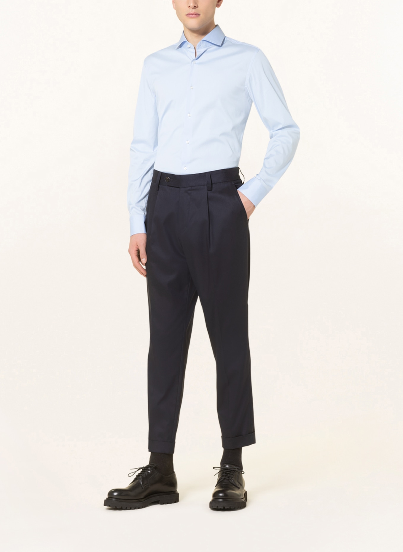 BOSS Jerseyhemd HANK PERFORMANCE Slim Fit , Farbe: HELLBLAU (Bild 2)