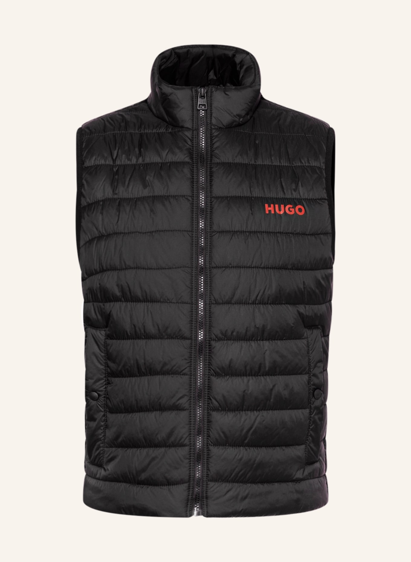 HUGO Quilted vest BENTINO, Color: BLACK (Image 1)