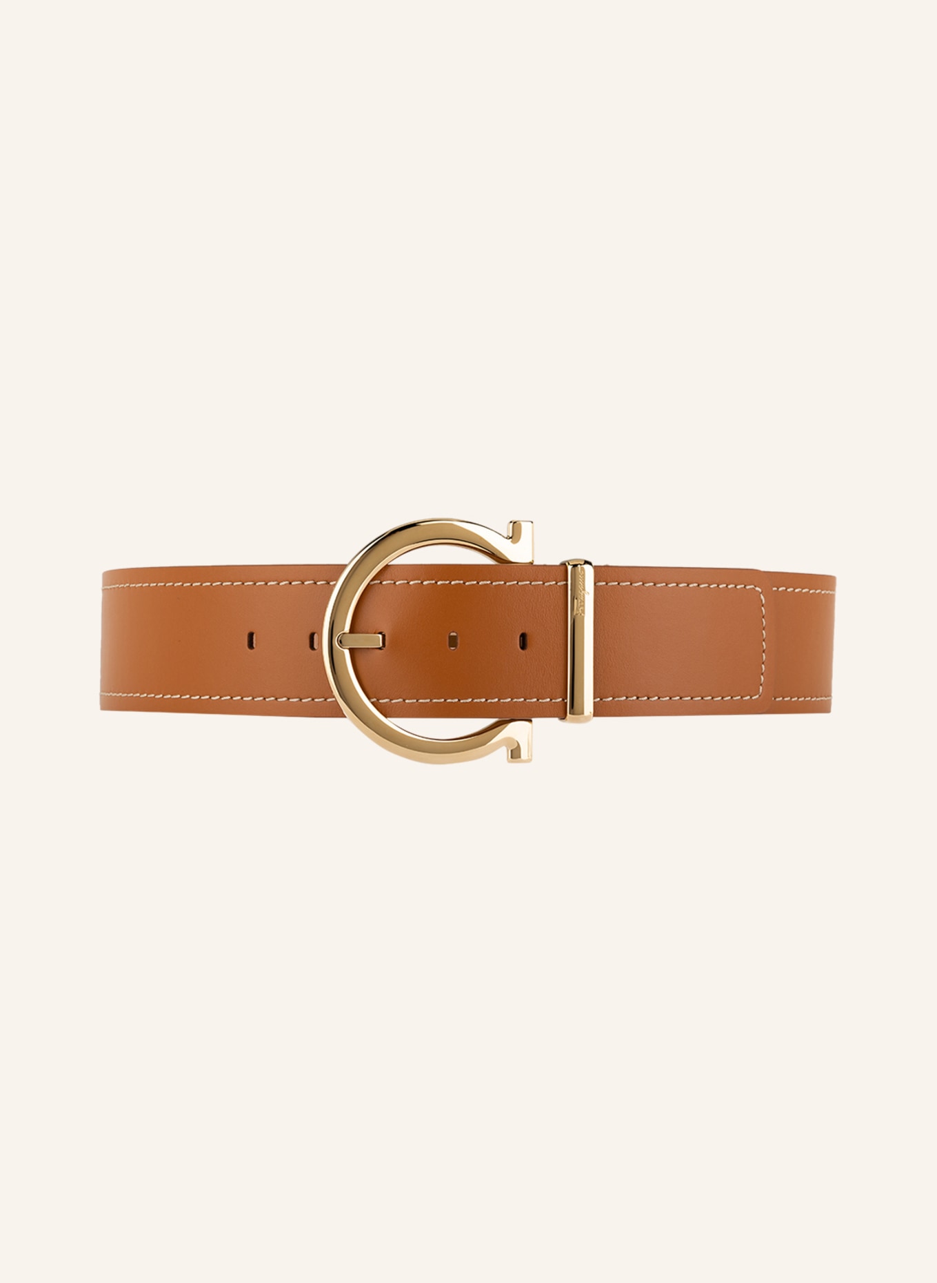 FERRAGAMO Leather belt , Color: COGNAC (Image 2)