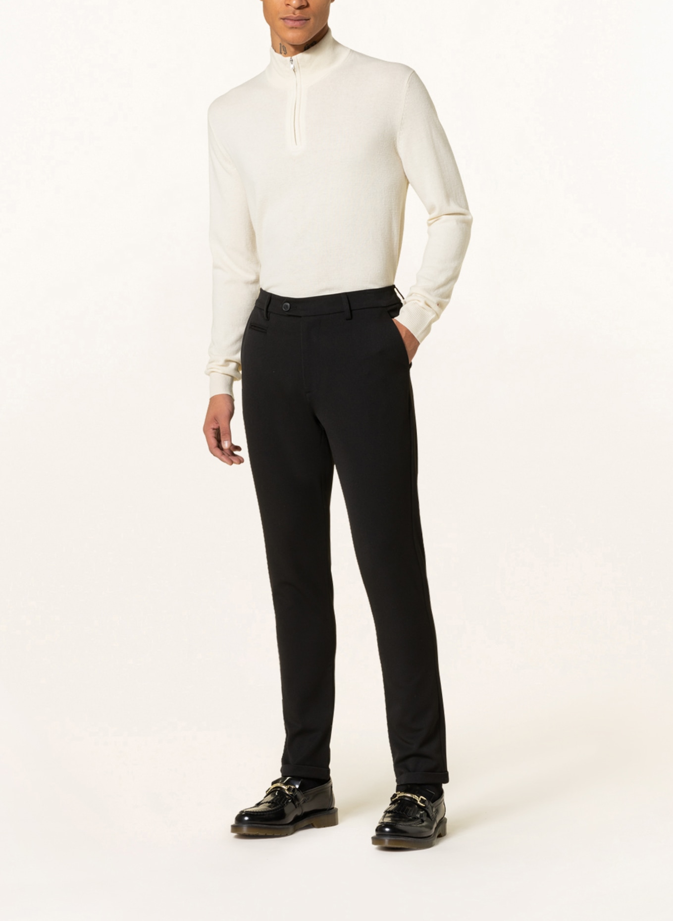LES DEUX Pants COMO slim fit, Color: BLACK (Image 2)
