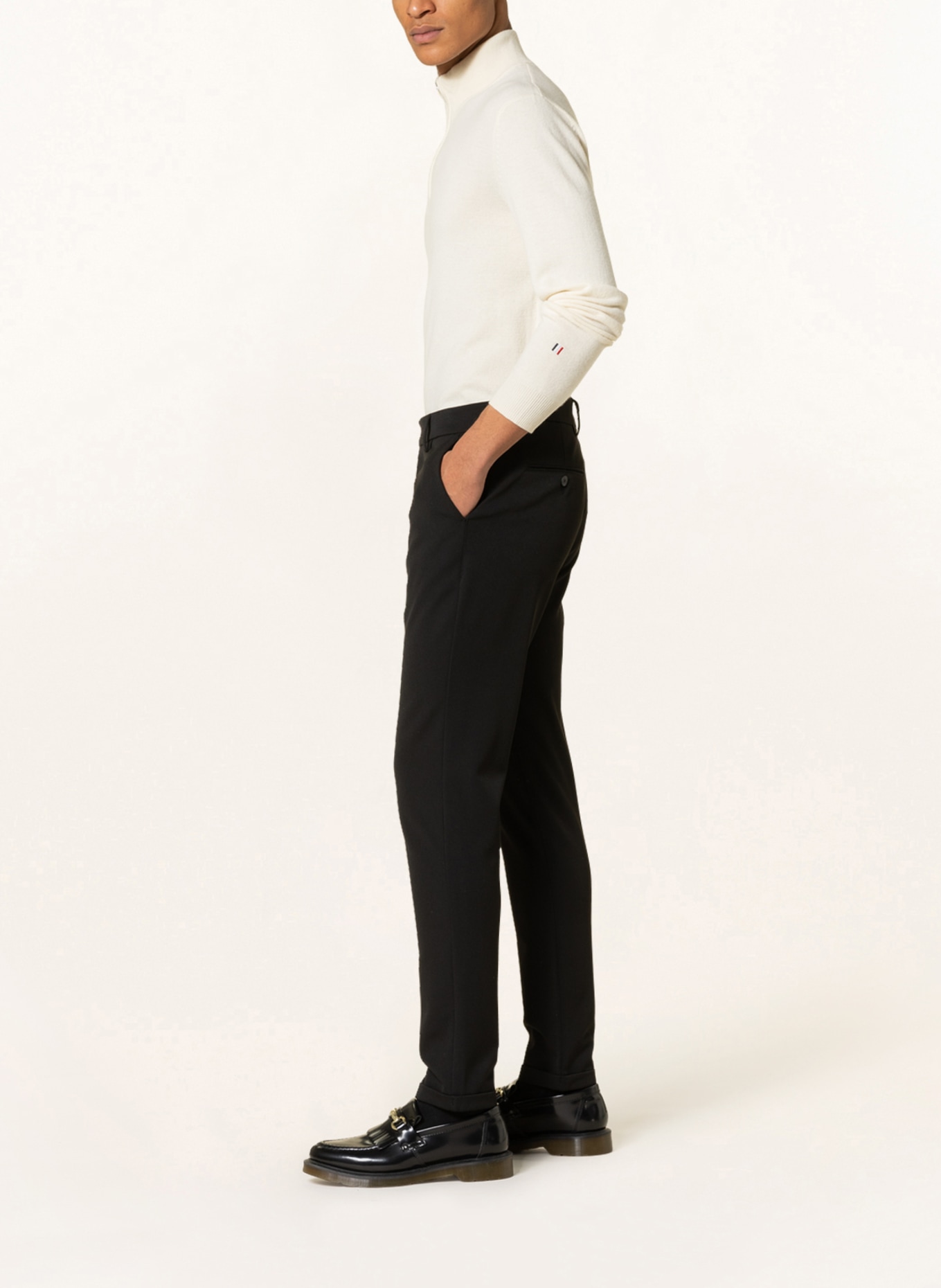LES DEUX Pants COMO slim fit, Color: BLACK (Image 4)