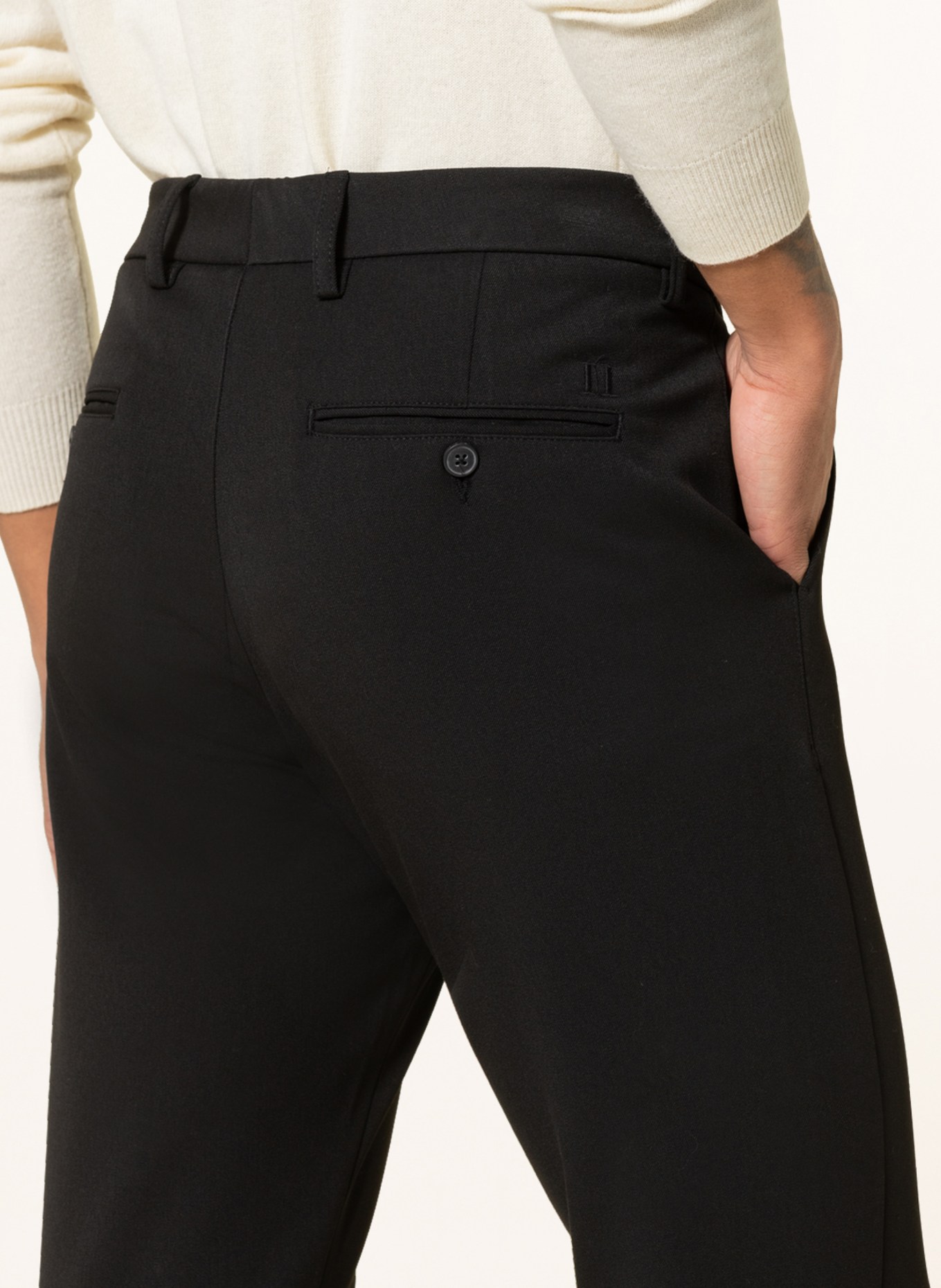 LES DEUX Pants COMO slim fit, Color: BLACK (Image 5)