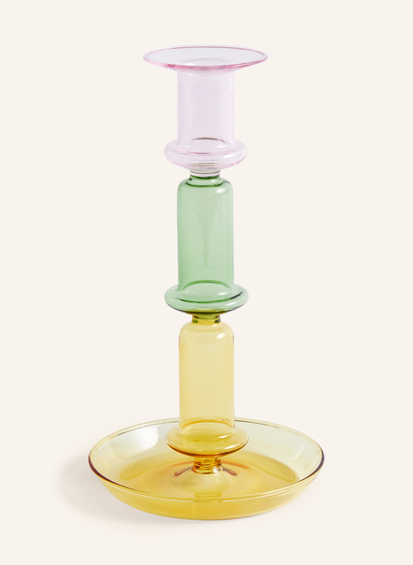 HAY Candleholder FLARE, Color: PINK/ GREEN/ YELLOW (Image 1)