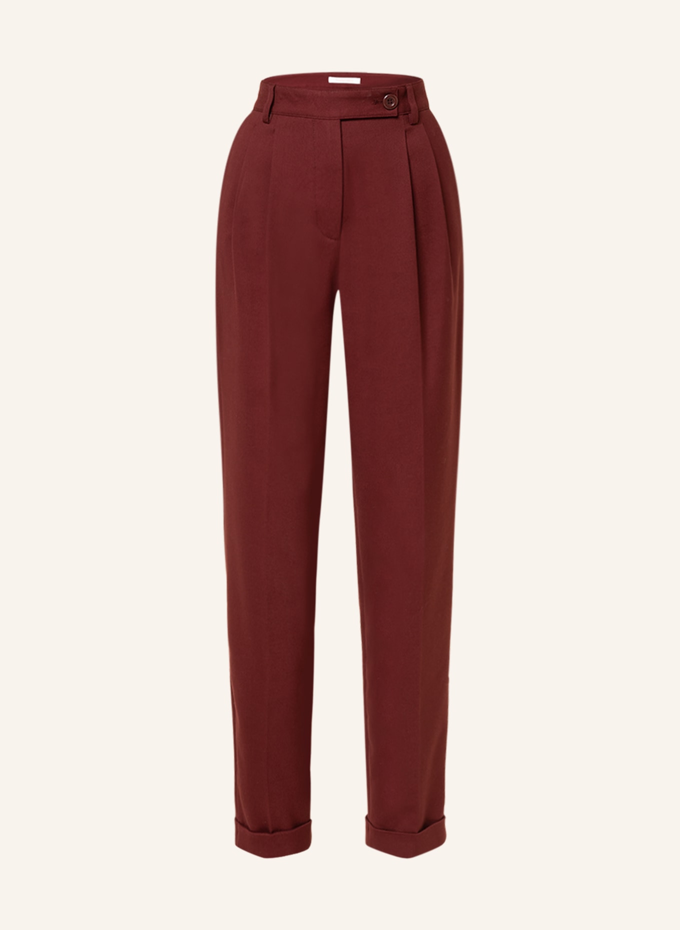 SEE BY CHLOÉ Wide leg trousers , Color: DARK RED (Image 1)