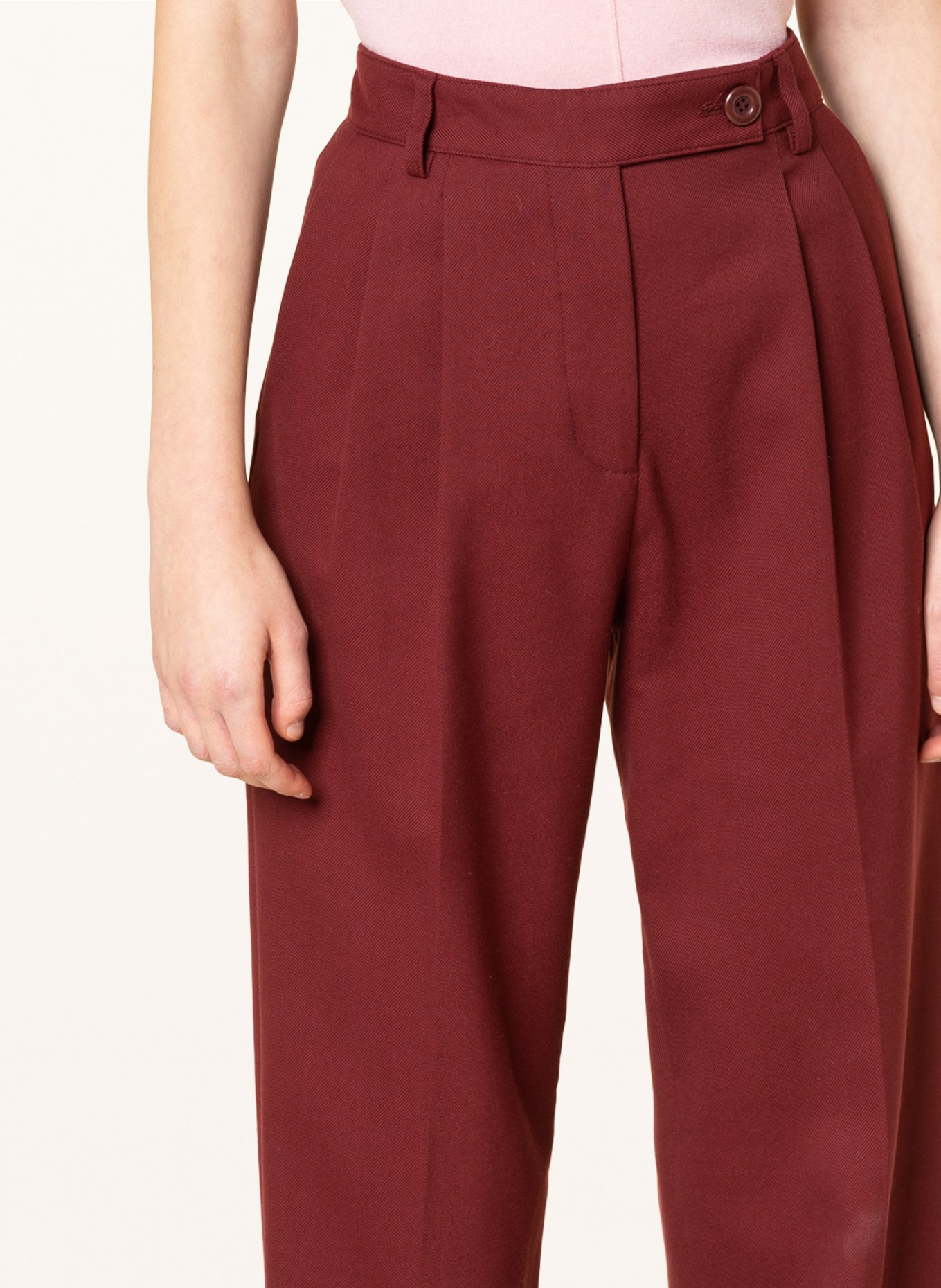 SEE BY CHLOÉ Wide leg trousers , Color: DARK RED (Image 5)
