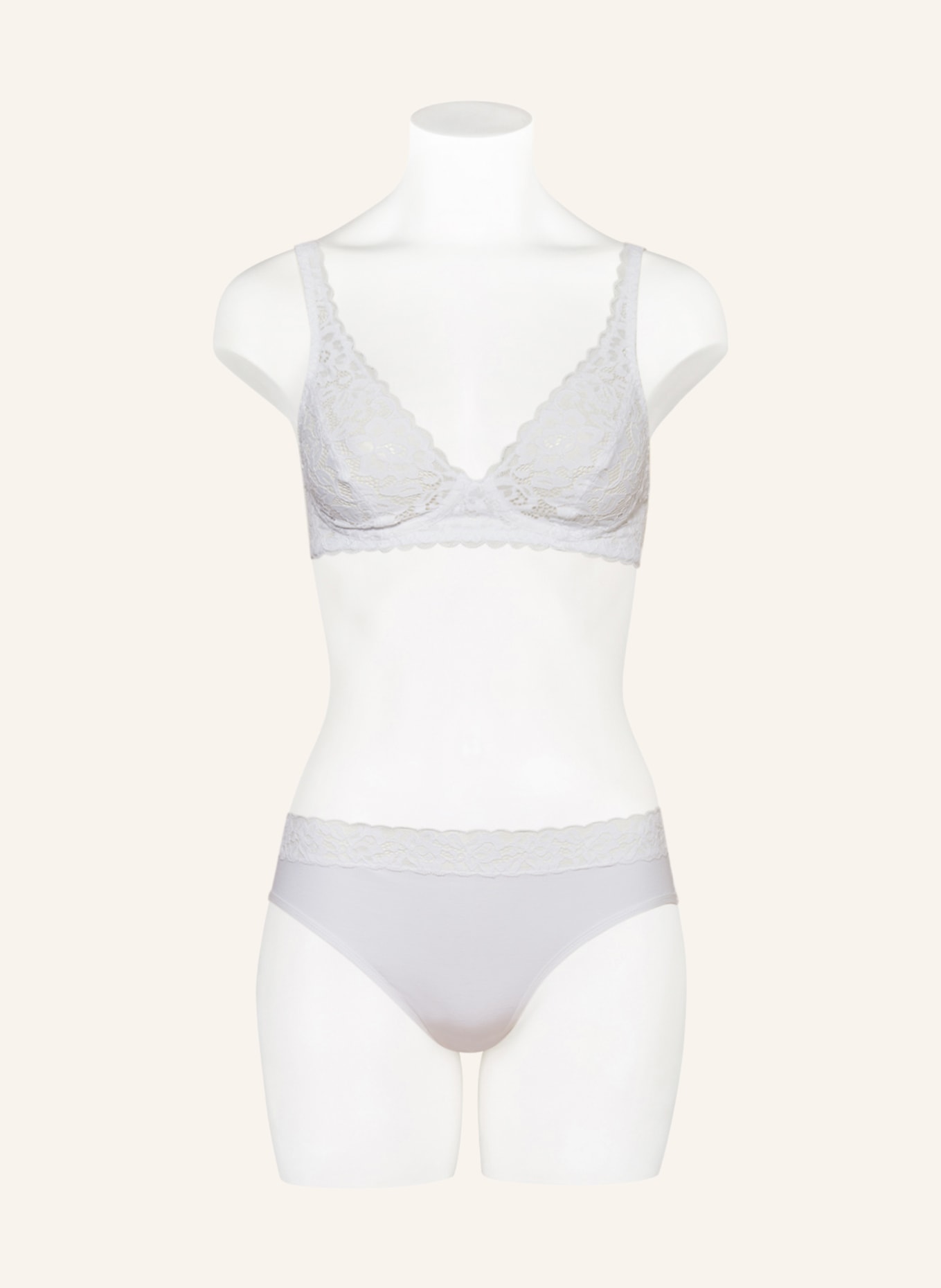 CALIDA Soft bra NATURAL COMFORT LACE, Color: WHITE (Image 2)