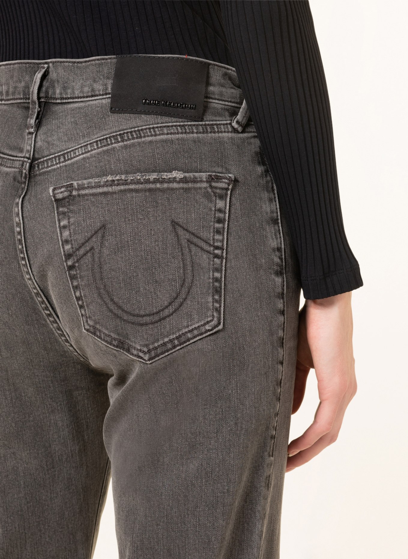 TRUE RELIGION Straight jeans JENNIFER, Color: 1001 BLACK (Image 5)