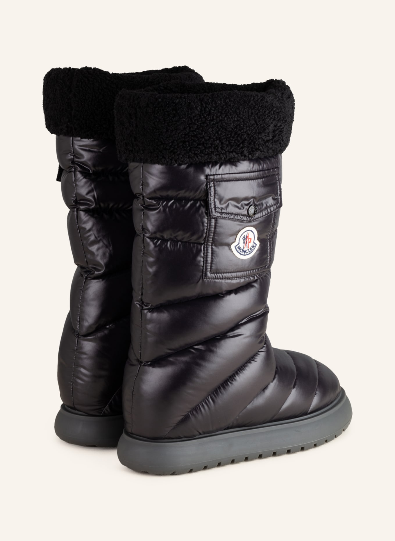 MONCLER Boots GAIA POCKET with teddy , Color: BLACK (Image 2)
