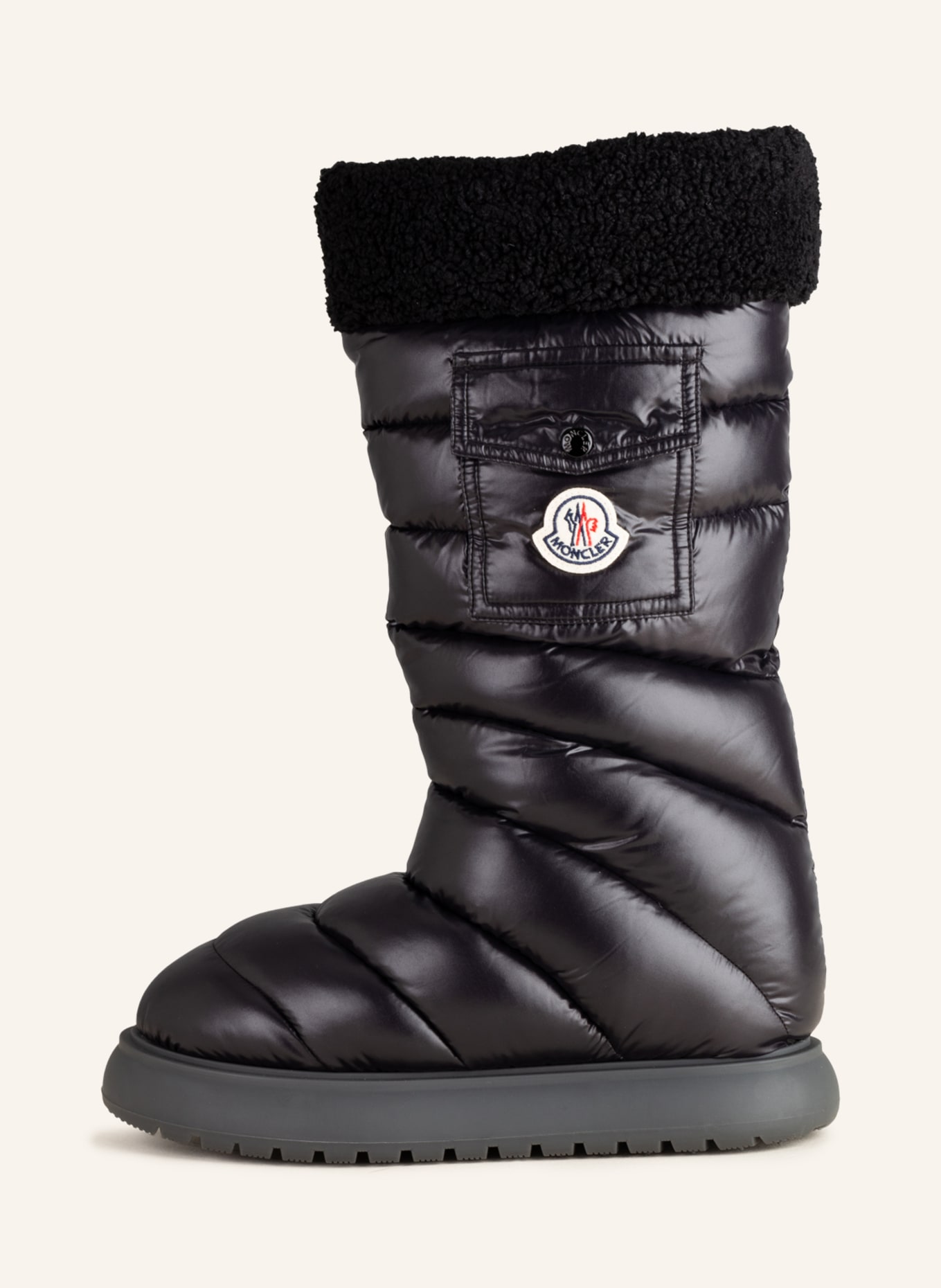 MONCLER Boots GAIA POCKET mit Teddyfell , Farbe: SCHWARZ (Bild 4)