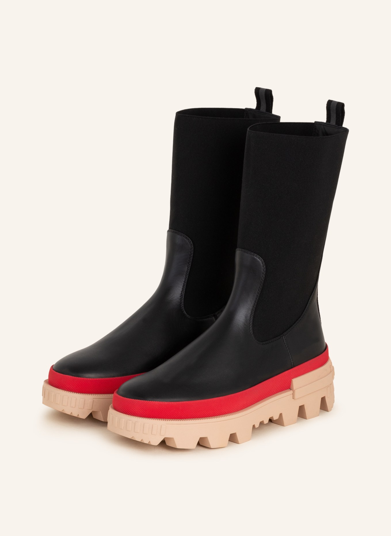 MONCLER Chelsea-Boots NEUE: ČERNÁ
