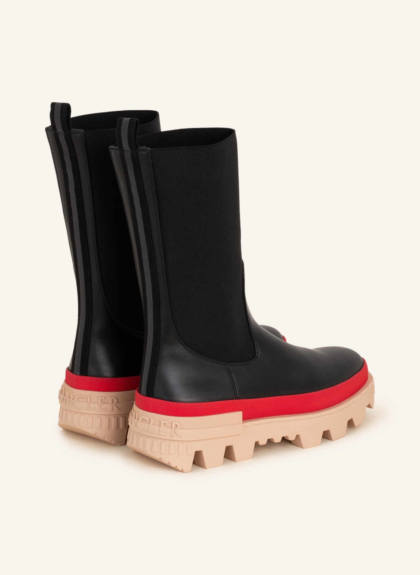 MONCLER Chelsea-Boots NEUE: ČERNÁ