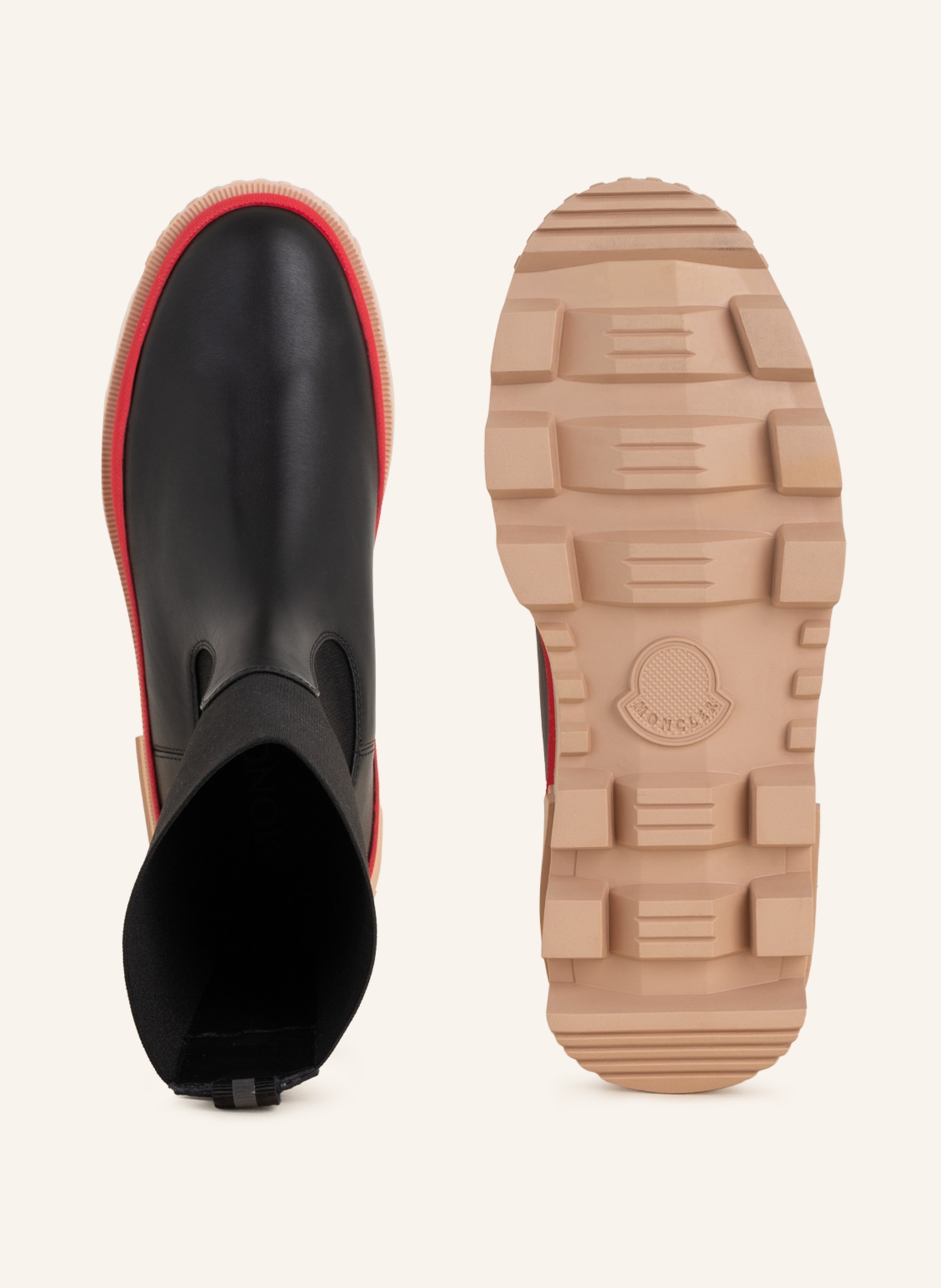 MONCLER Chelsea-Boots NEUE: ČERNÁ