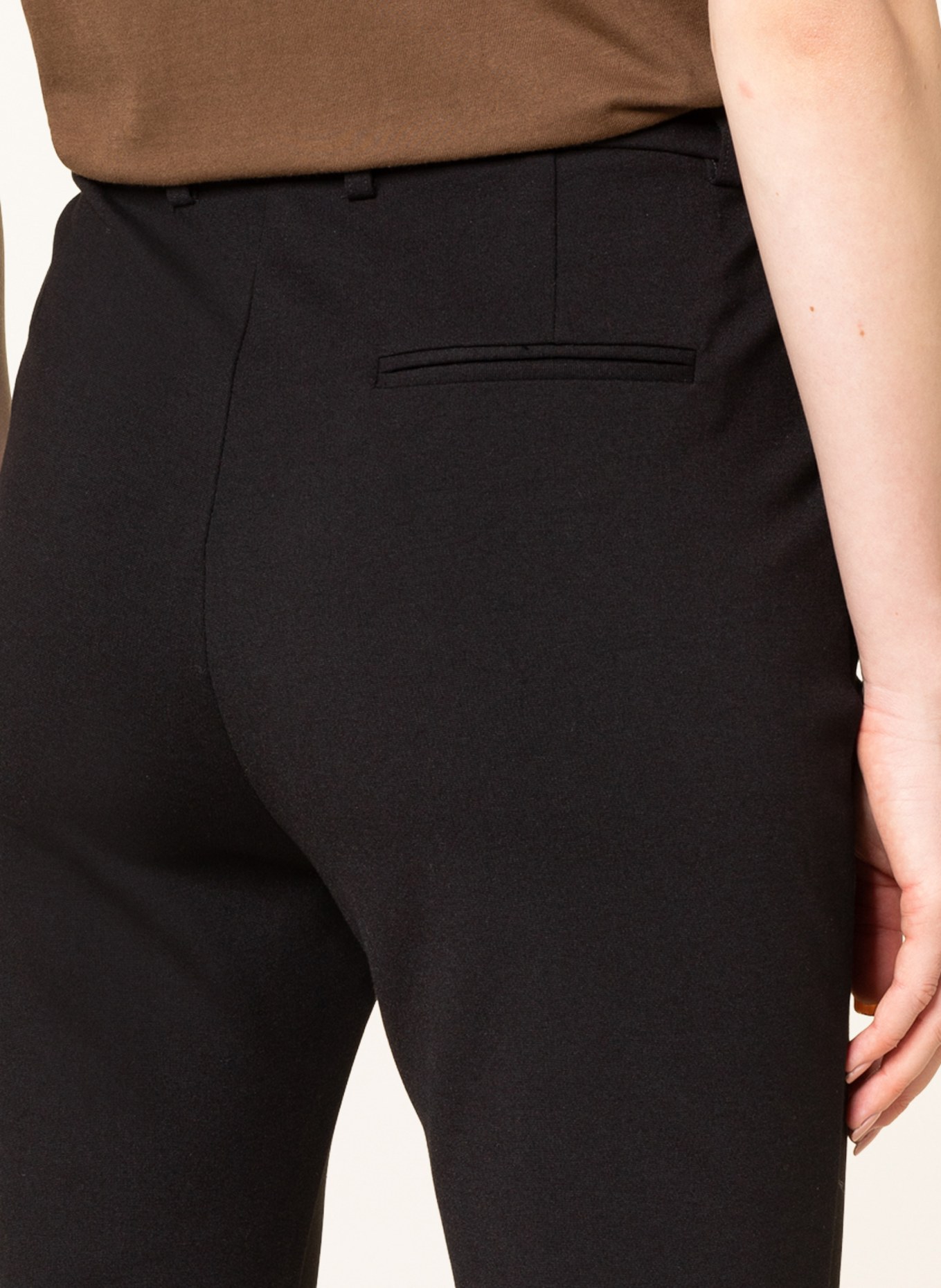GANG Jersey trousers CINZIA, Color: BLACK (Image 5)