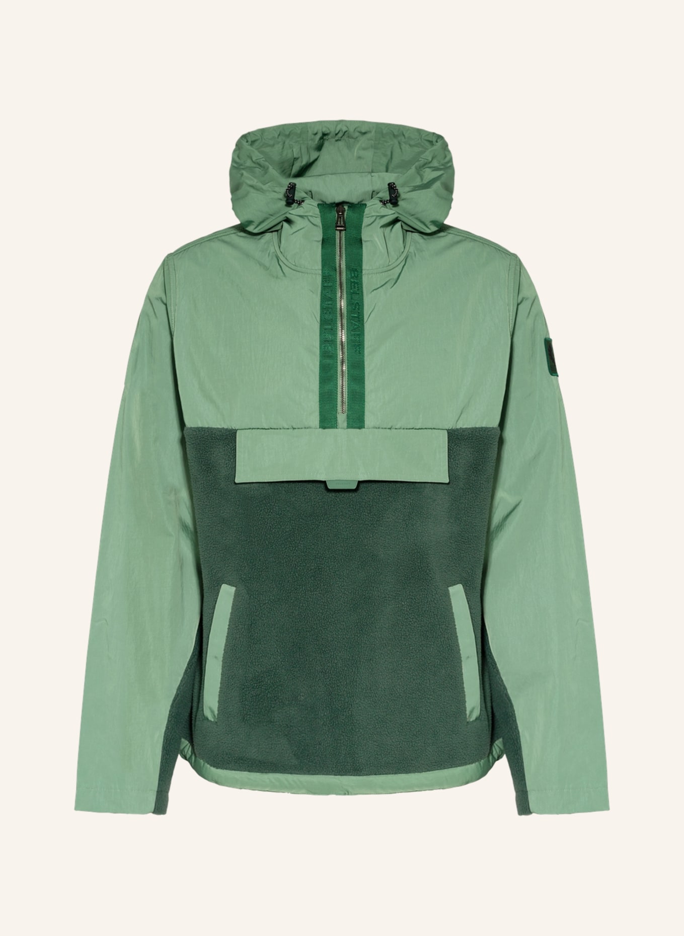 BELSTAFF Anorak jacket in mixed materials, Color: DARK GREEN/ LIGHT GREEN (Image 1)